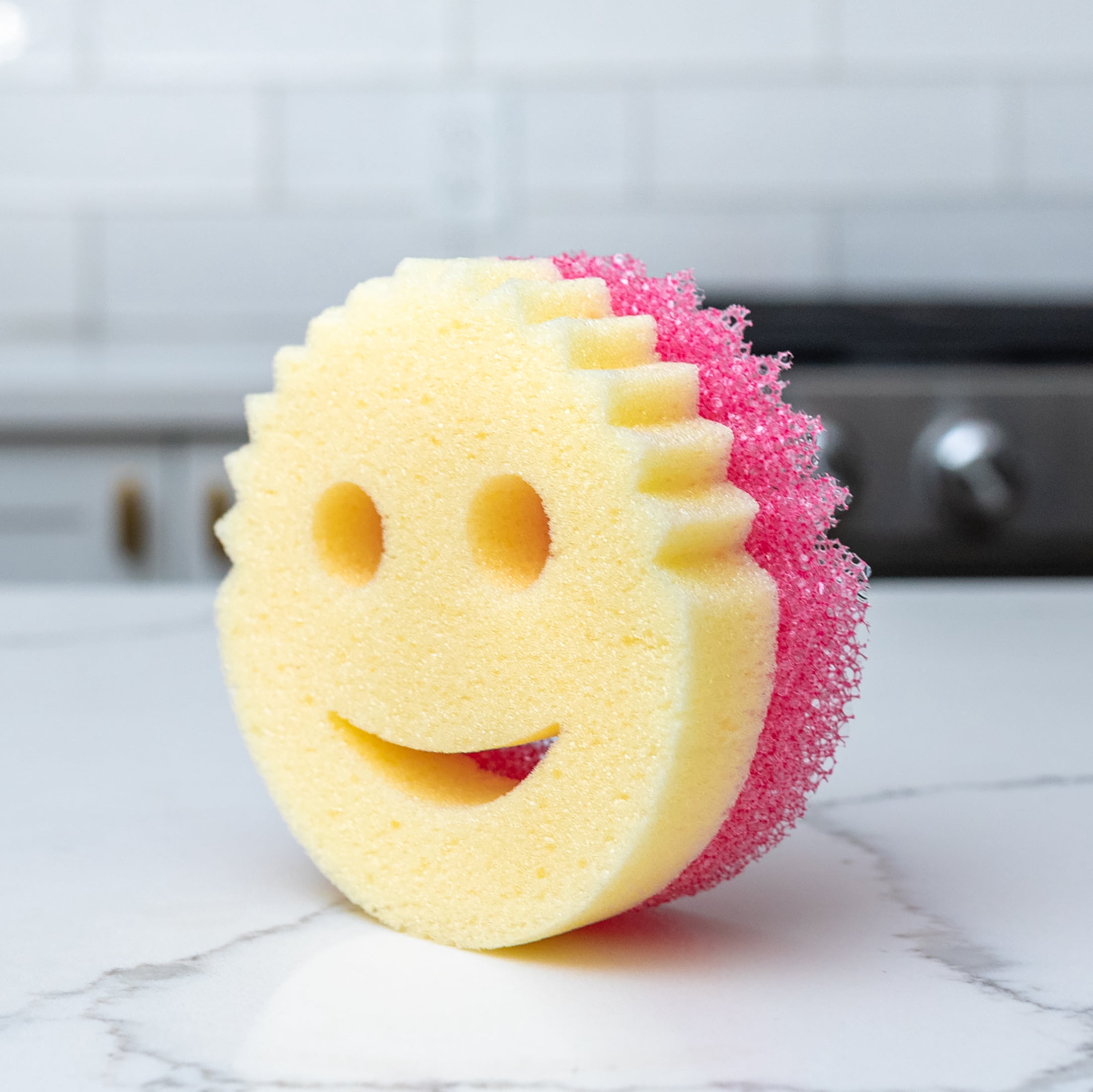Scrub Daddy Scrub Mommy Dual-Sided Scratch-Free Cleaning Sponge (Pink, 1-Pack) m9qrx