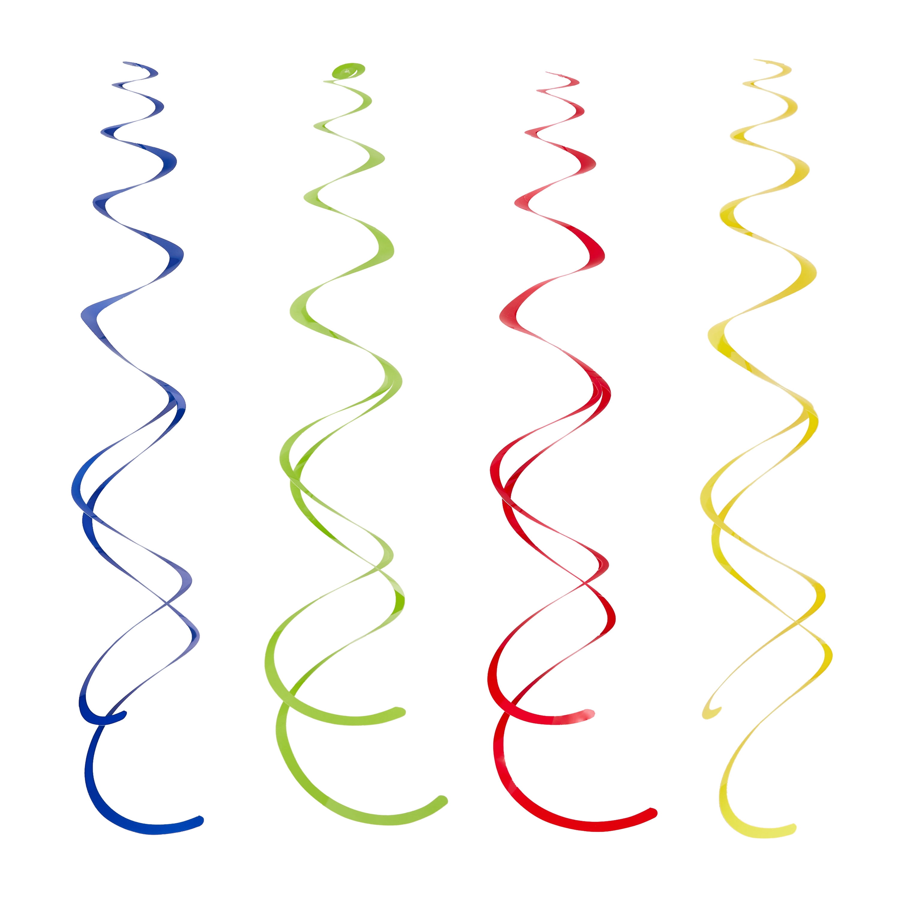 Way To Celebrate Foil Dizzy Danglers Hanging Party Decorations (Multicolor, 4 Count, 26 in) c4gne