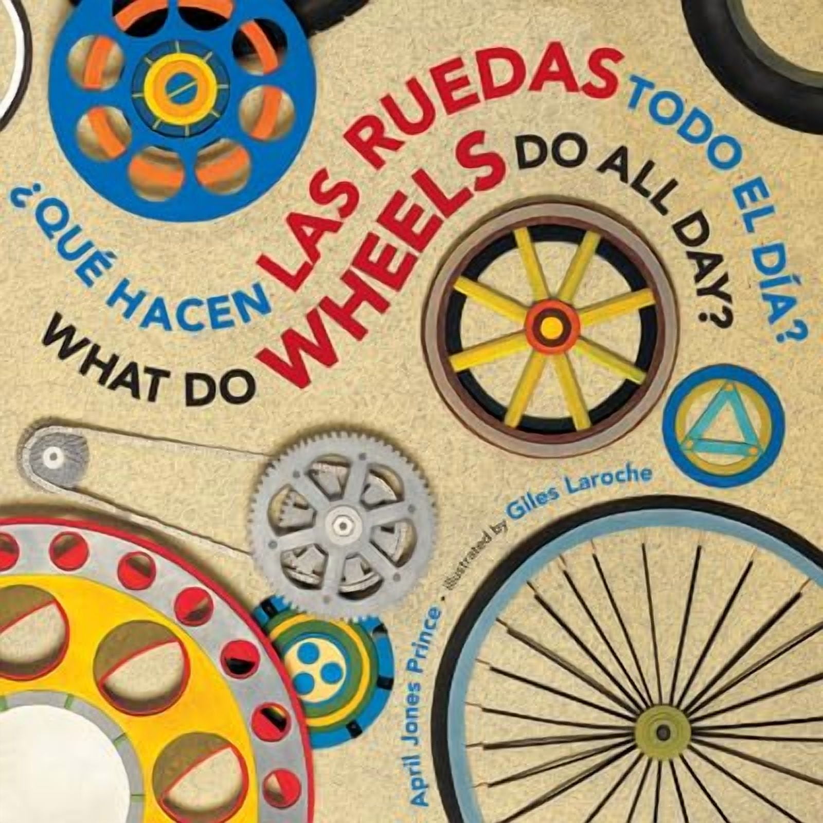 April Jones Prince What Do Wheels Do All Day? Bilingual English-Spanish Board Book (32 Pages) ux8fa