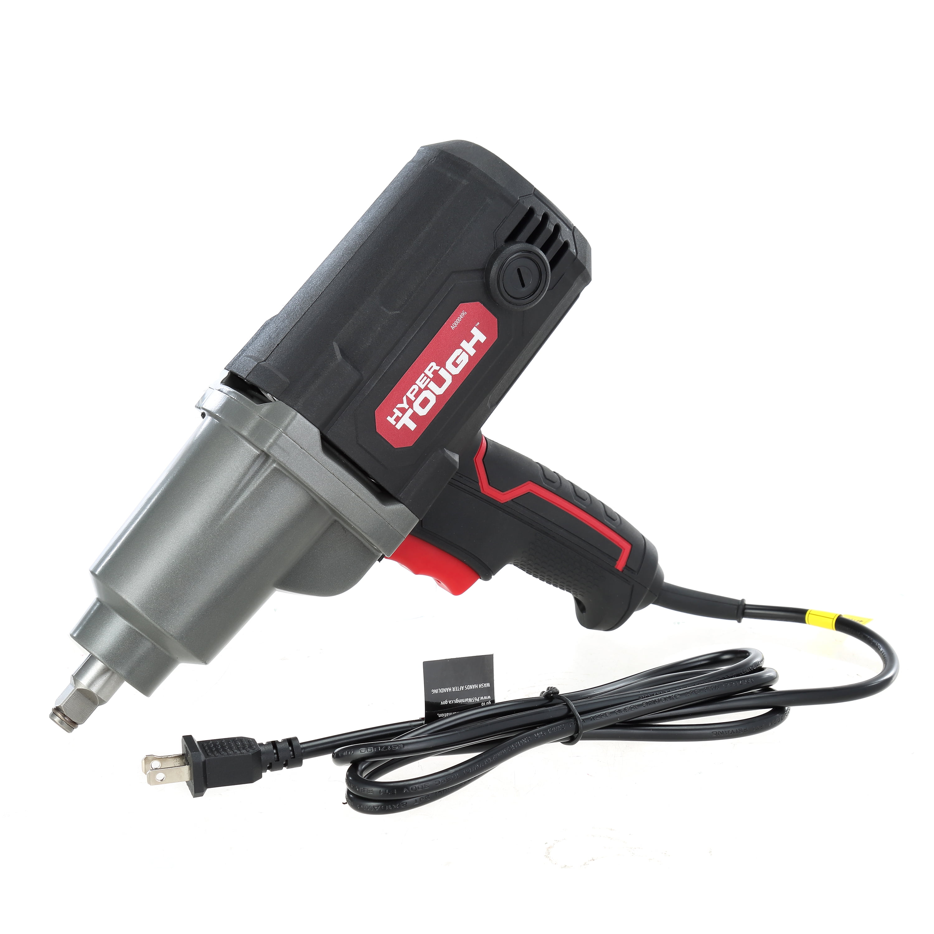 Hyper Tough 7.5A Electric Impact Wrench, Heavy-Duty Power Tool (Black, 0.5 in) iqeau