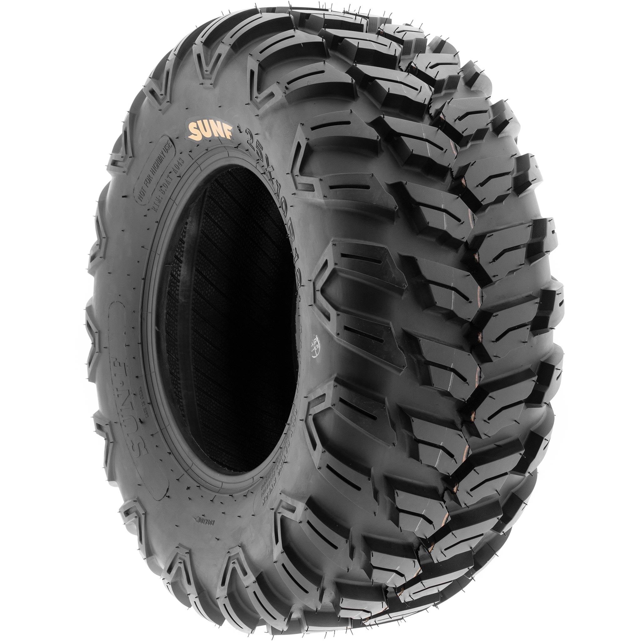 SUNF A043 All Terrain ATV UTV Tire 6-Ply Rated Off-Road Performance (27x11-12, Set of 2) oiczp