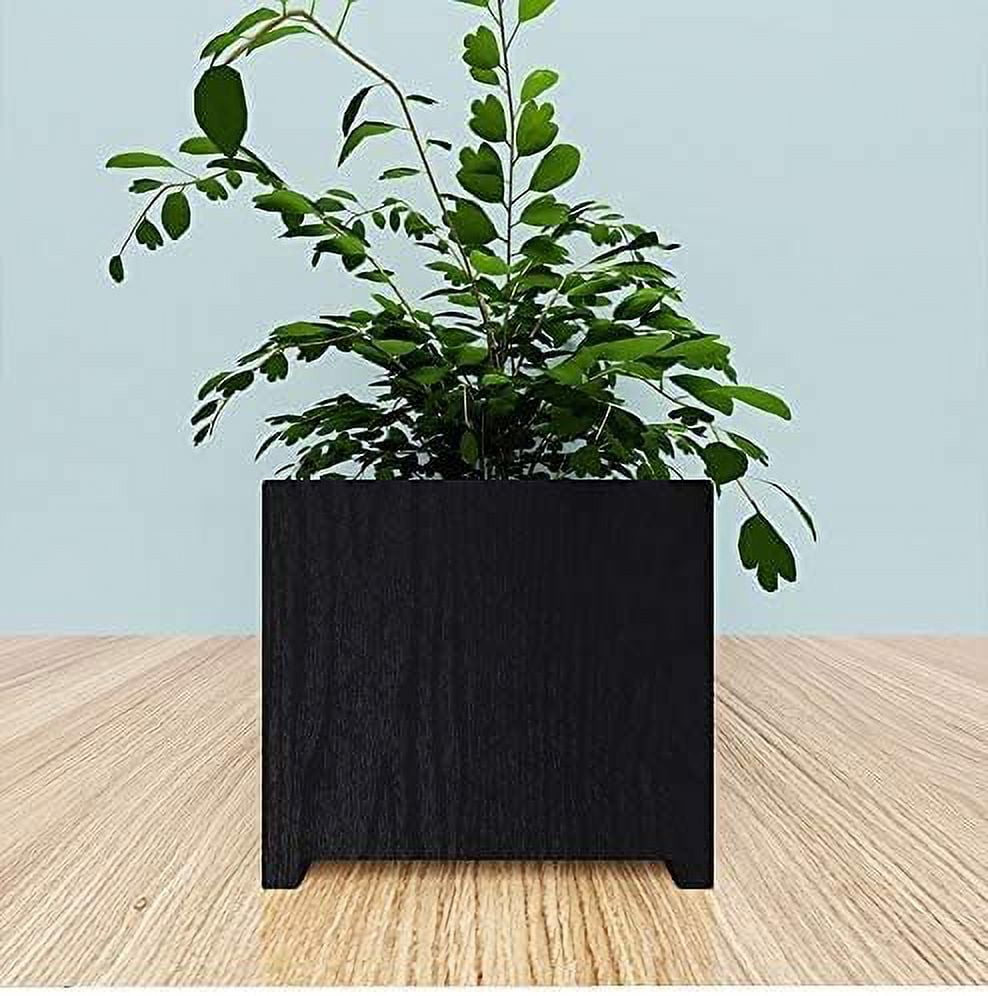 Genreen Wood Grain Contact Paper, Self-Adhesive Removable Vinyl Wallpaper for Kitchen Cabinets and Furniture (Black, 17.7 in x 118 in) nhsw7