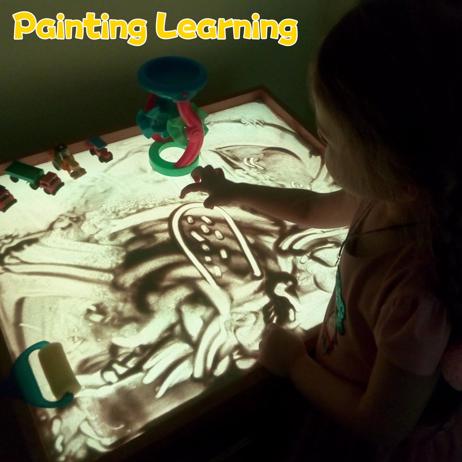 Wekvgz LED Light Box for Kids Sensory Drawing and Tracing Table (Adjustable Brightness, 15.7 in x 11.6 in) mkq5d
