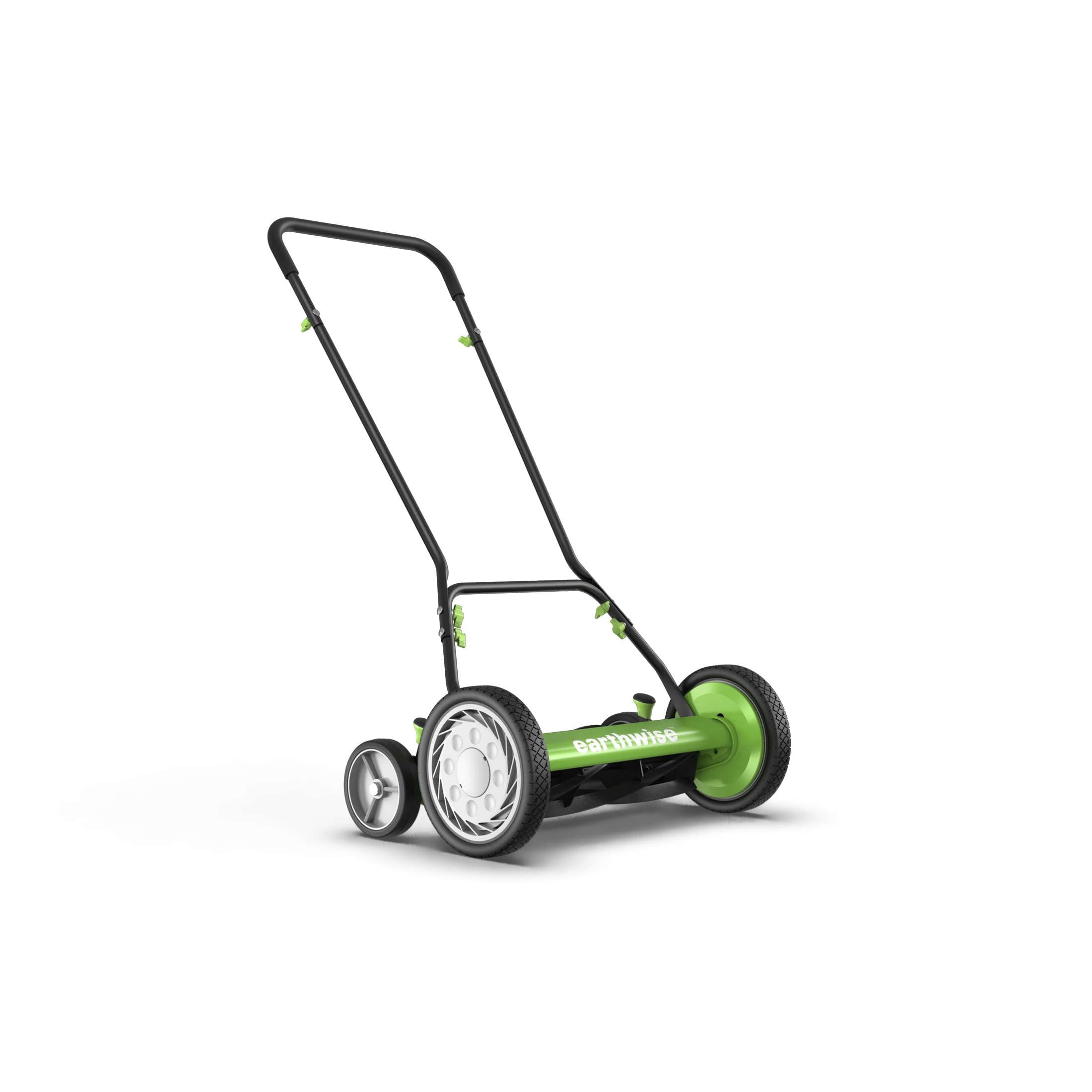 EarthWise 16 in 5-Blade Push Reel Mower (Grey, 16 in) stsvq