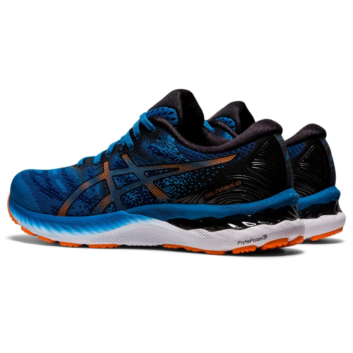ASICS Men's Gel-Nimbus 23 Running Shoes Performance Athletic Sneakers (Reborn Blue/Black, 10 US) esskk