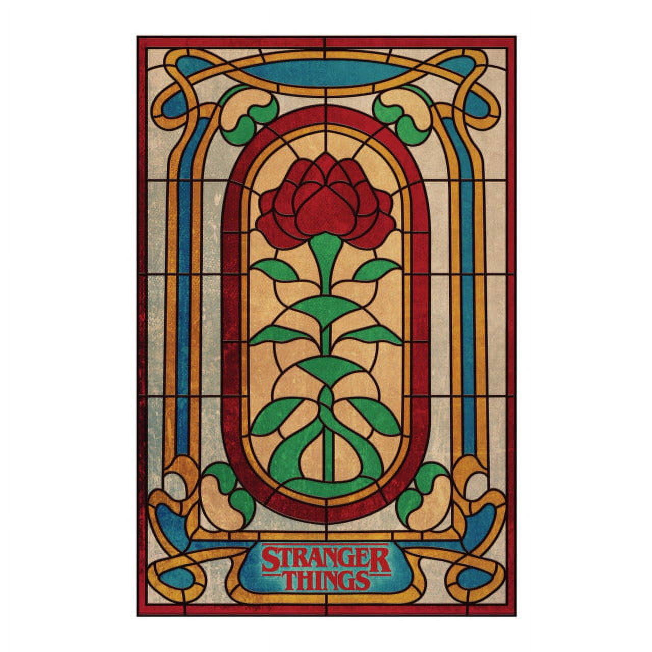 RoomMates Stranger Things Creel House Rose Window Wall Decal (Multicolor, 18 in x 18 in) obai5