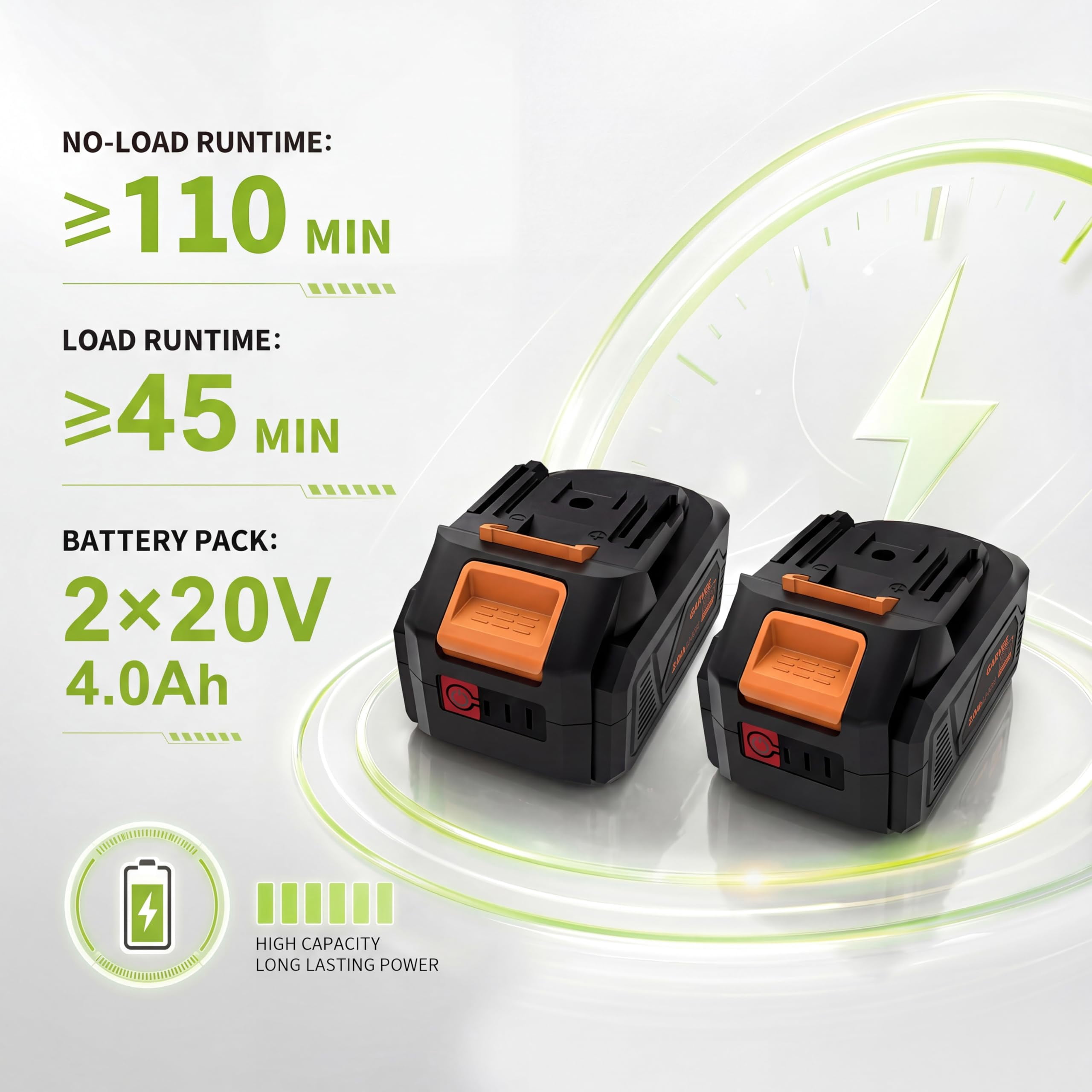 Sunvasagoo 40V Cordless Electric Push Lawn Mower, 17-Inch Cutting Deck, 6-Position Height Adjustment (Black/Orange, 17 in) yfljp