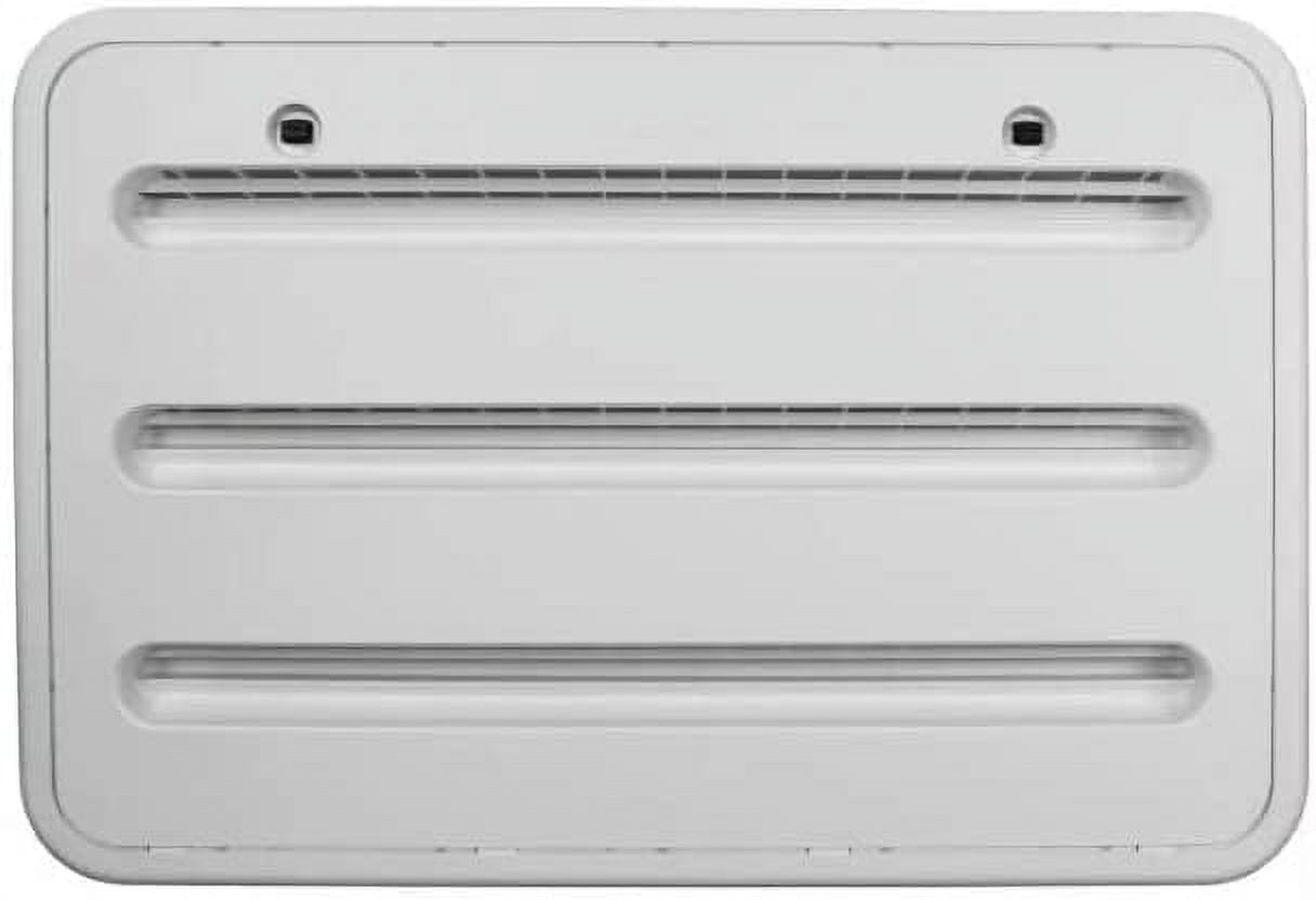 Dometic Americana DM 2652 RV Refrigerator Lower Sidewall Vent Assembly (White, 14 in x 22 in) gyucs