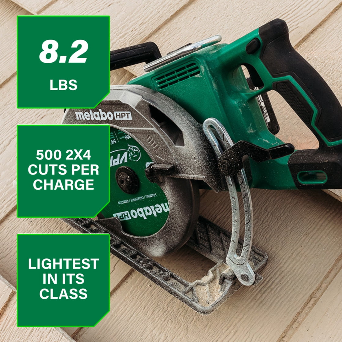 Metabo HPT 36V Cordless Circular Saw, Brushless Motor, High-Efficiency Cutting (7-1/4-In) ett55