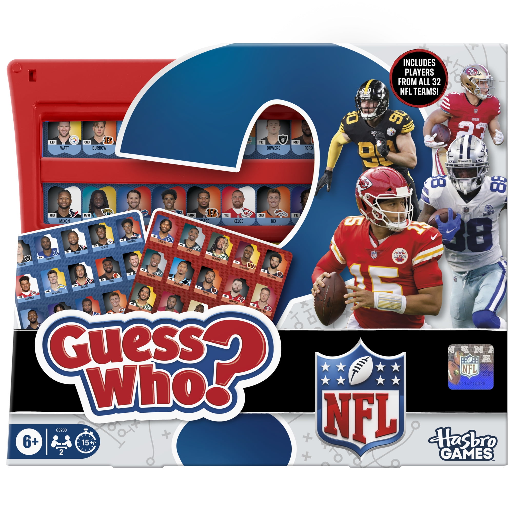 Guess Who? NFL Edition Board Game (Multi-Color, 1 Unit) exrvx