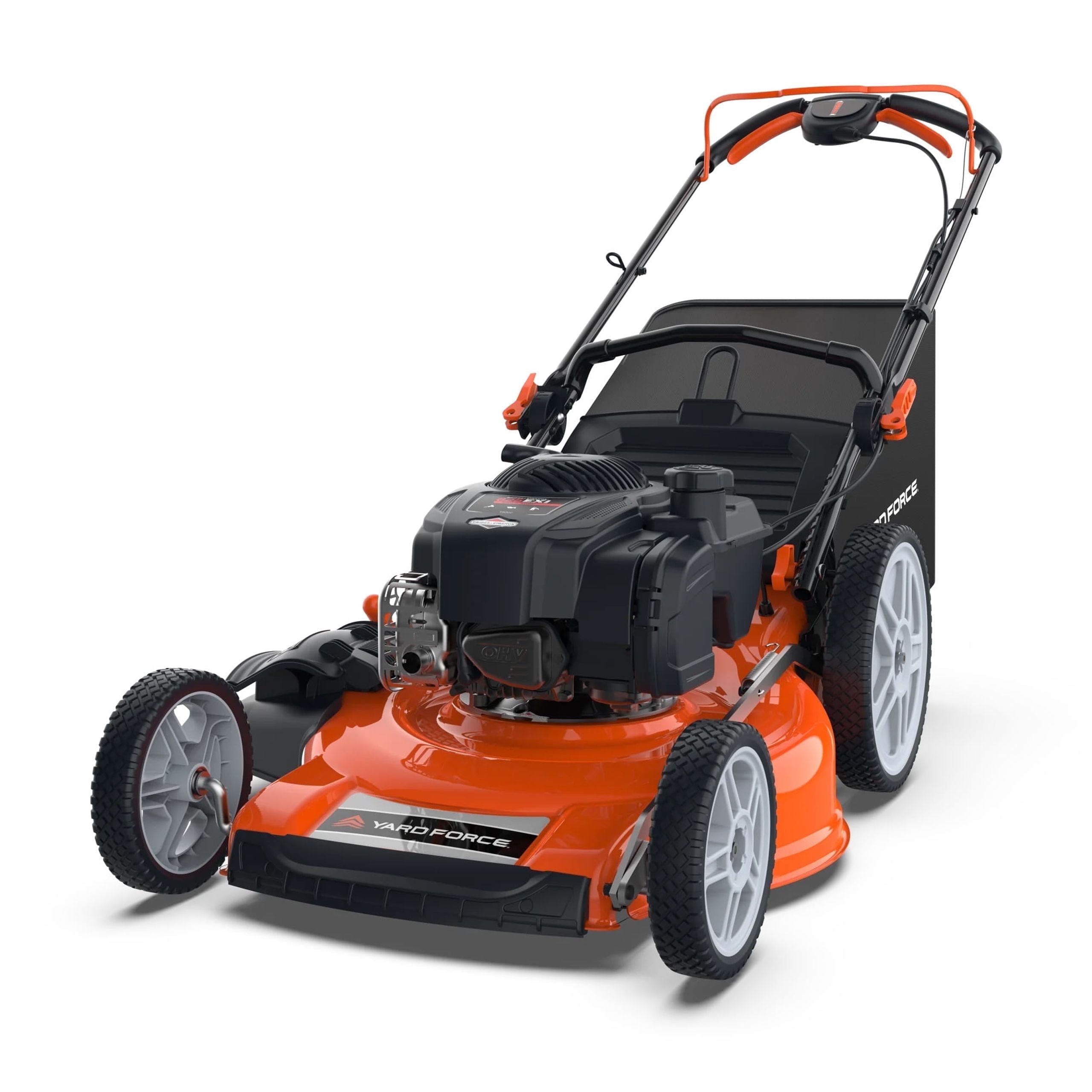 Yard Force 21 in 150cc Gas Powered Self-Propelled RWD Lawn Mower (Orange, 21 in) q2pes