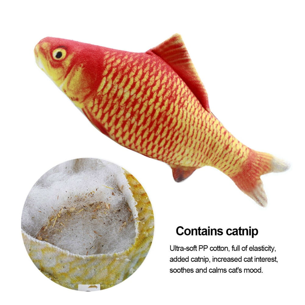 Generic Catnip Fish Toys Interactive Plush Pillows for Cats (Multi-Color, 5 Pack, 7.87 in) izjj7