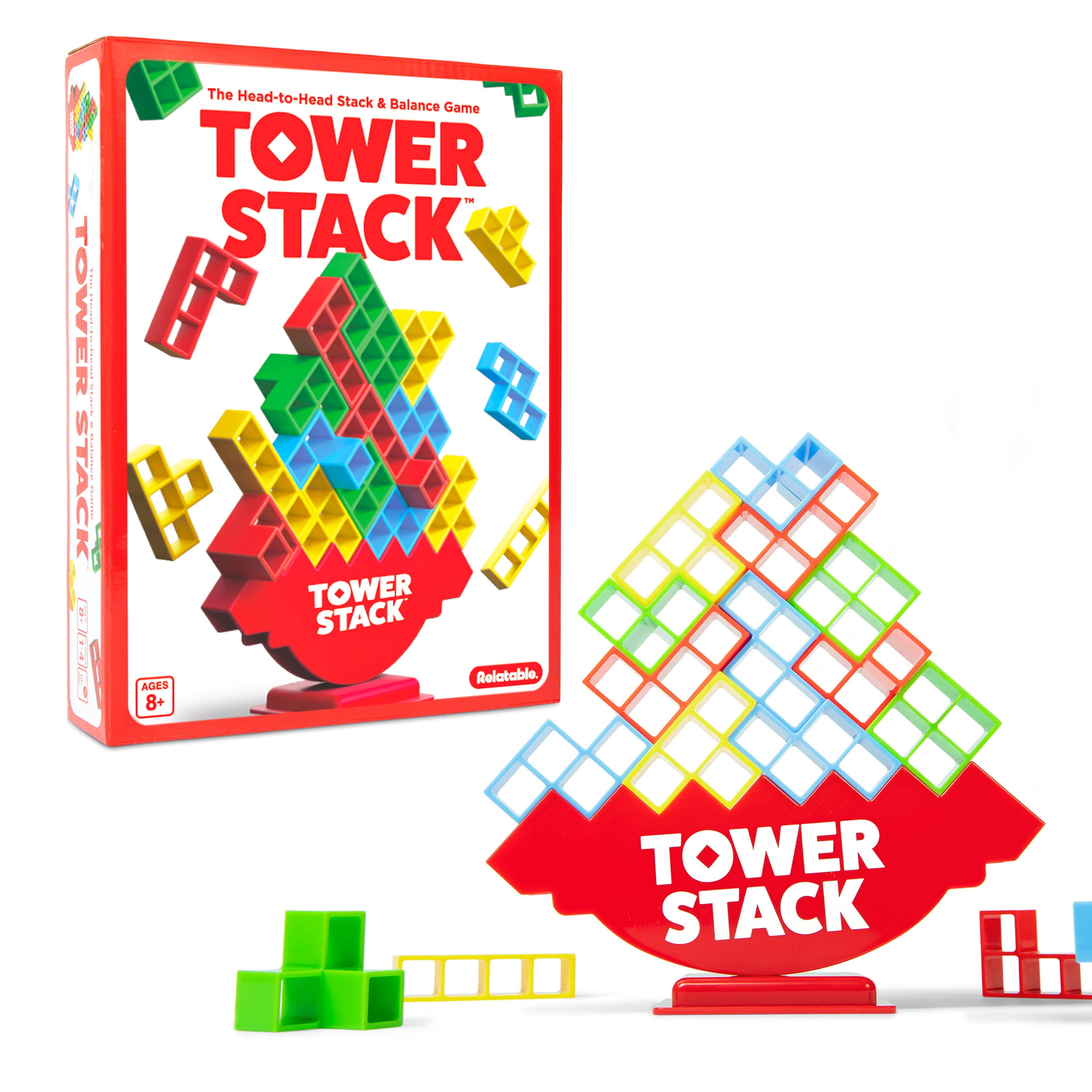 What Do You Meme? Tower Stack Balance Stacking Family Game (Multi-color, 1 Set) qclxn