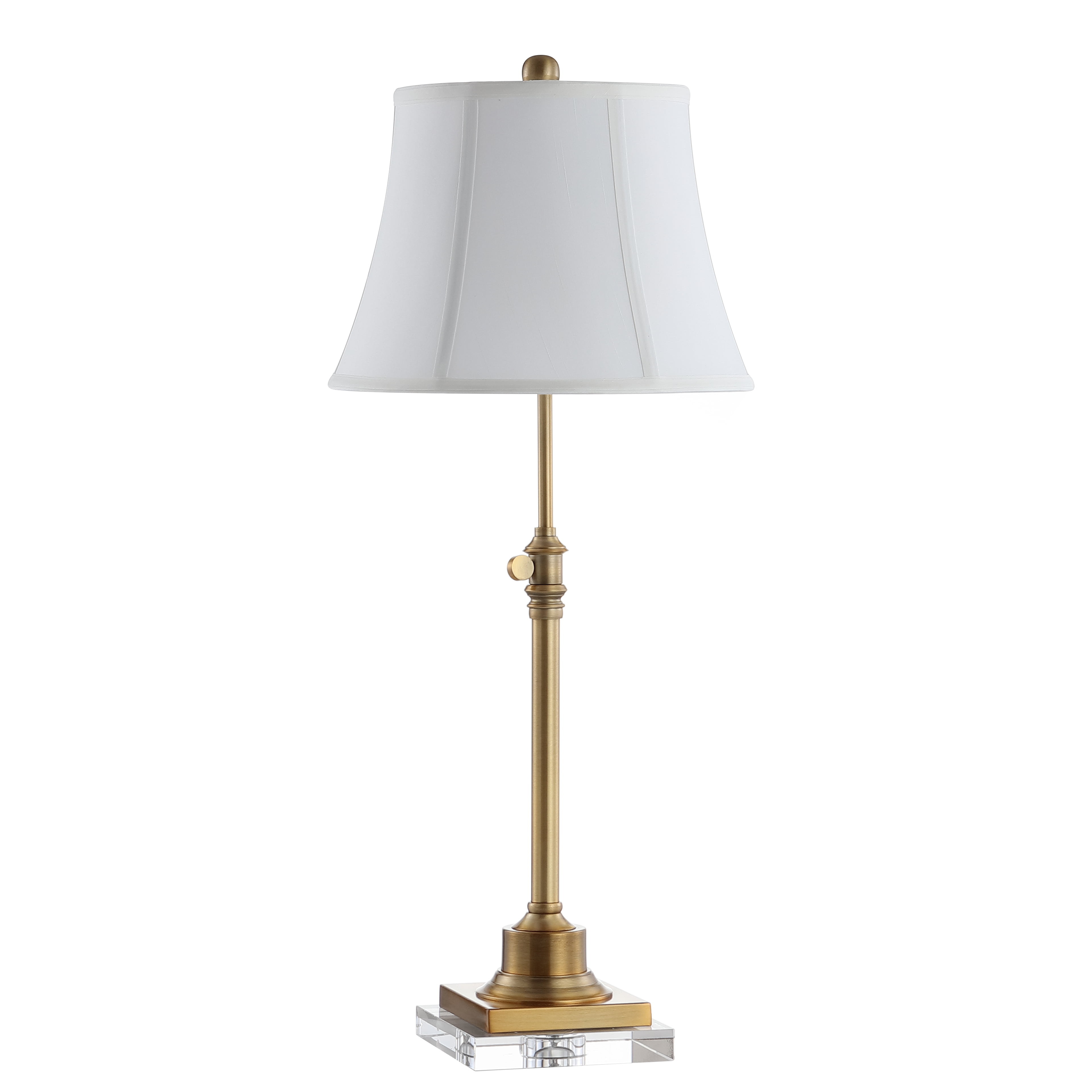 Safavieh Callen Glam Table Lamp with Crystal Accents and Off-White Shade (Gold, 27 in) 2zj7v