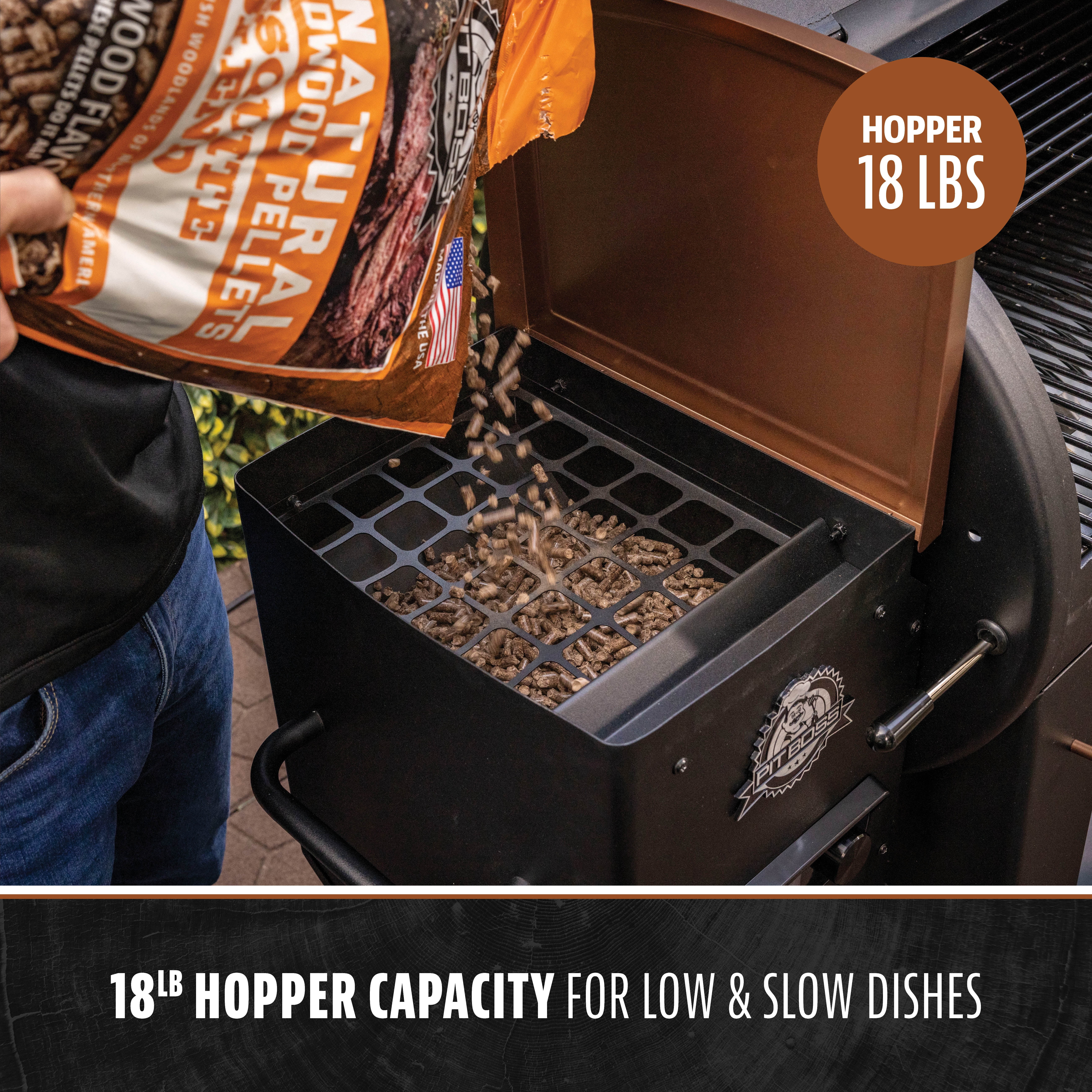 Pit Boss Onyx Series Wood Fired Pellet Grill and Smoker (Black, 746 sq in) xhgjr
