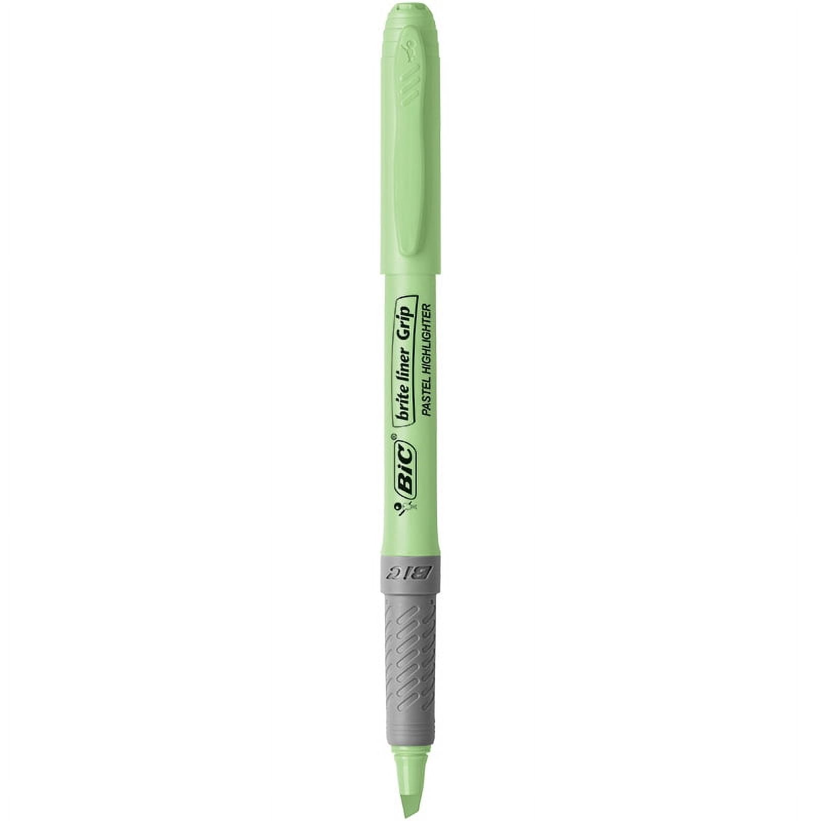 BIC Brite Liner Chisel Point Highlighter Set, Assorted Pastel Colors (6 Count) 96wnf