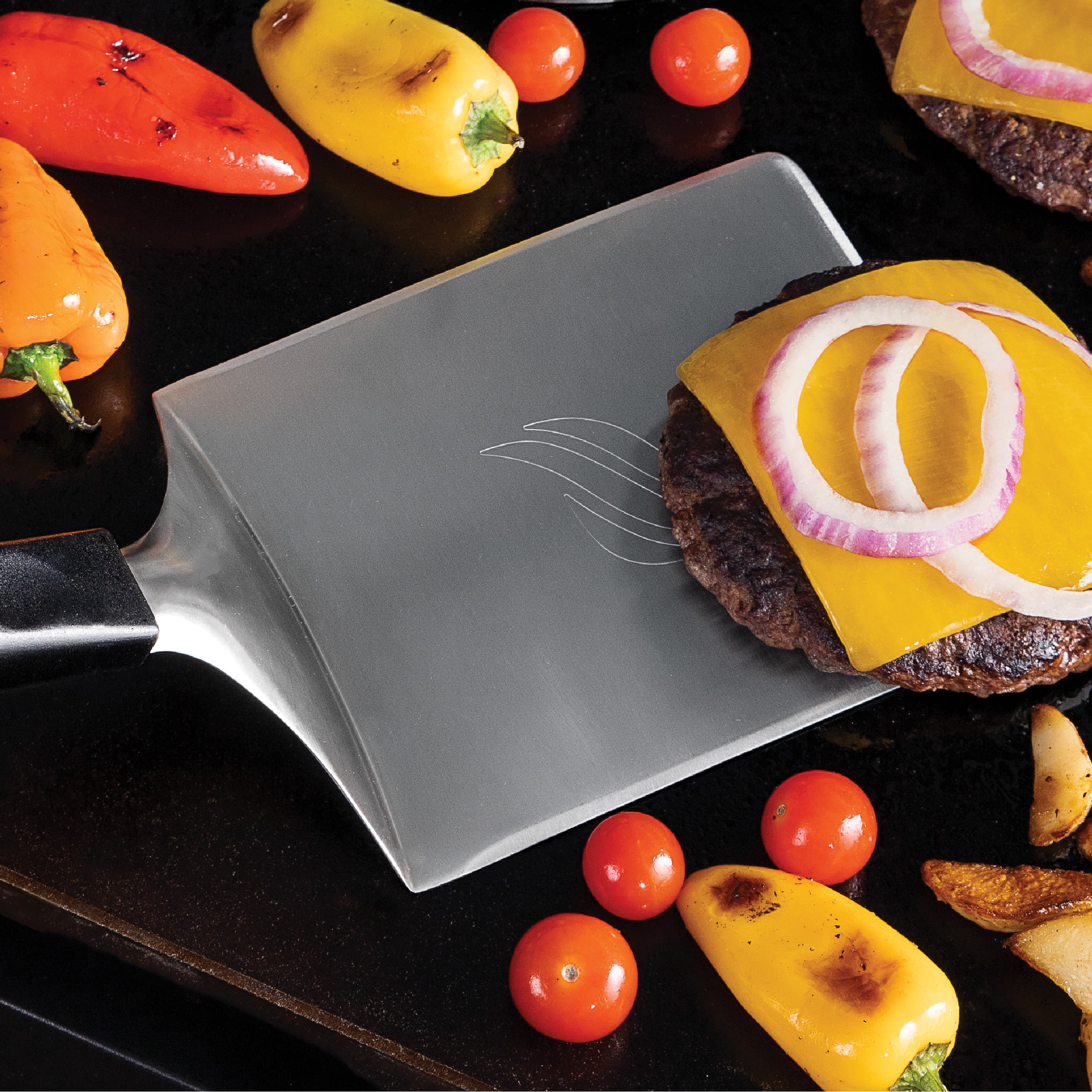 Blackstone Ultimate Griddle Kit Professional Cooking and Cleaning Set (Silver, 25-Piece) krabb