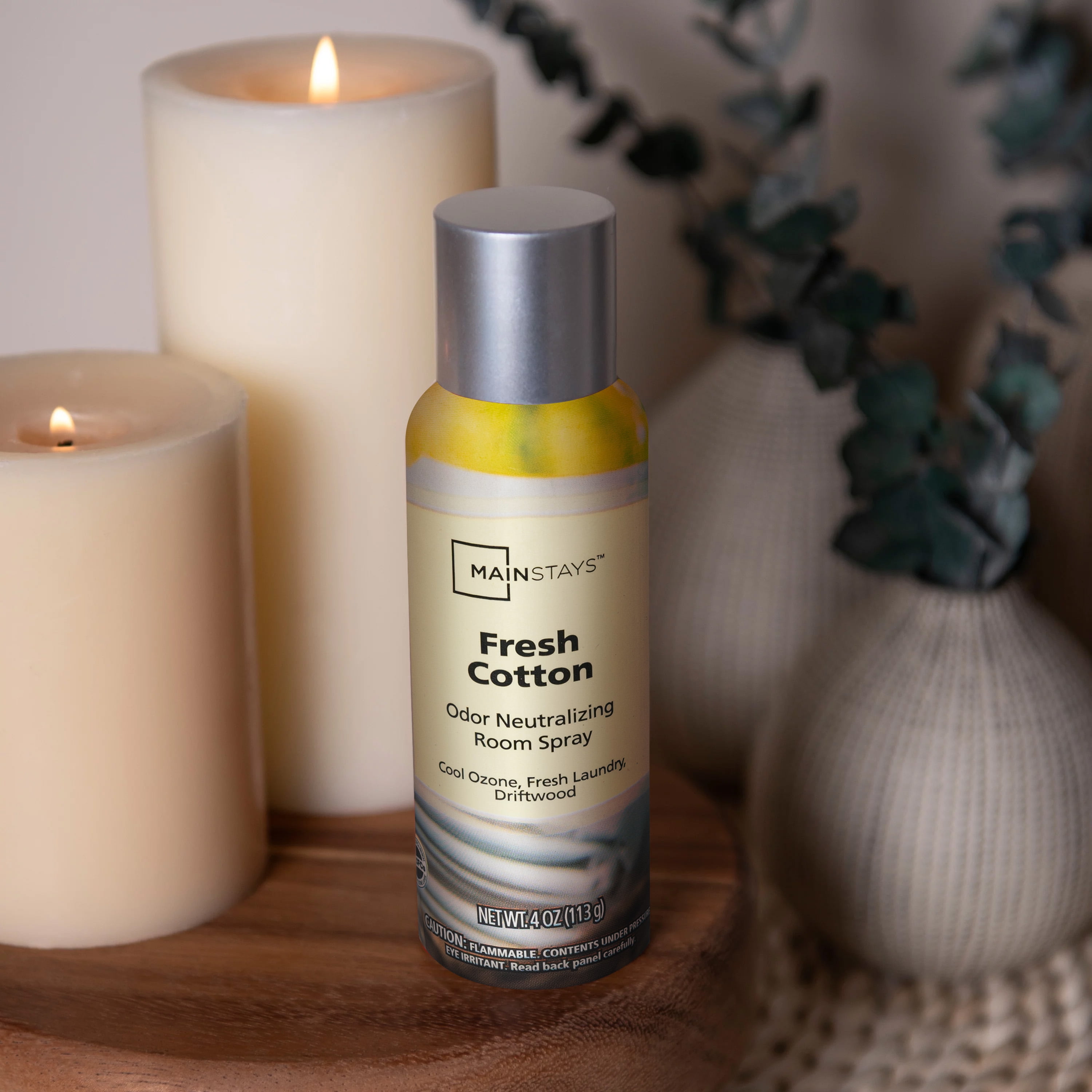 Mainstays Odor Neutralizing Room Spray, Fresh Cotton Scent (4 oz) gcffh
