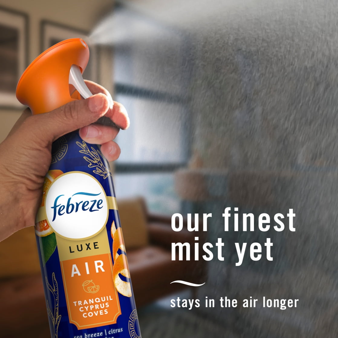 Febreze Air Mist Odor Eliminator Spray, Tranquil Cyprus Coves (8.1 oz) ijule