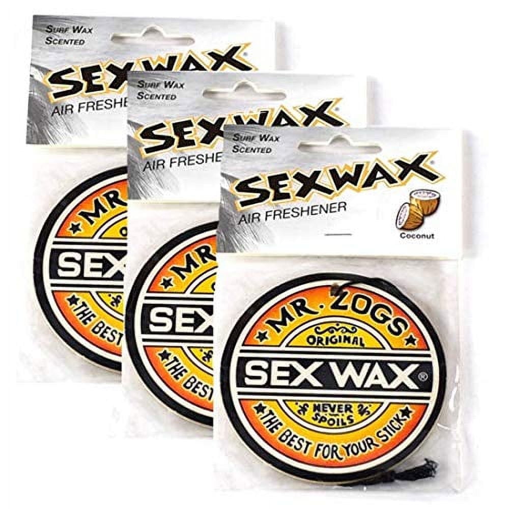 Sex Wax Automotive Air Freshener Coconut Scent (3 Pack) aowbp