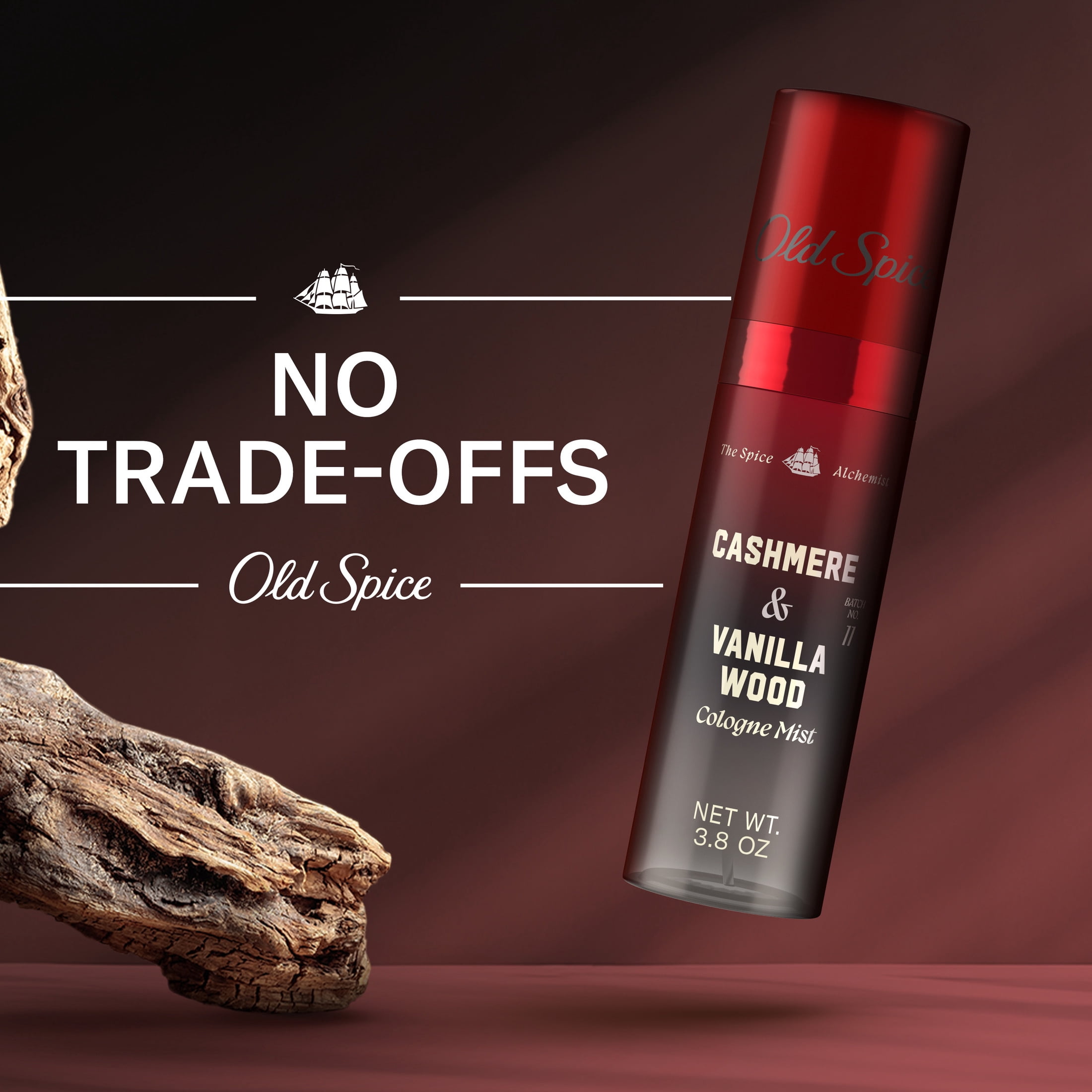 Old Spice Cologne Mist for Men, The Spice Alchemist Collection, Cashmere and Vanilla Wood (3.8 oz) kqtyn