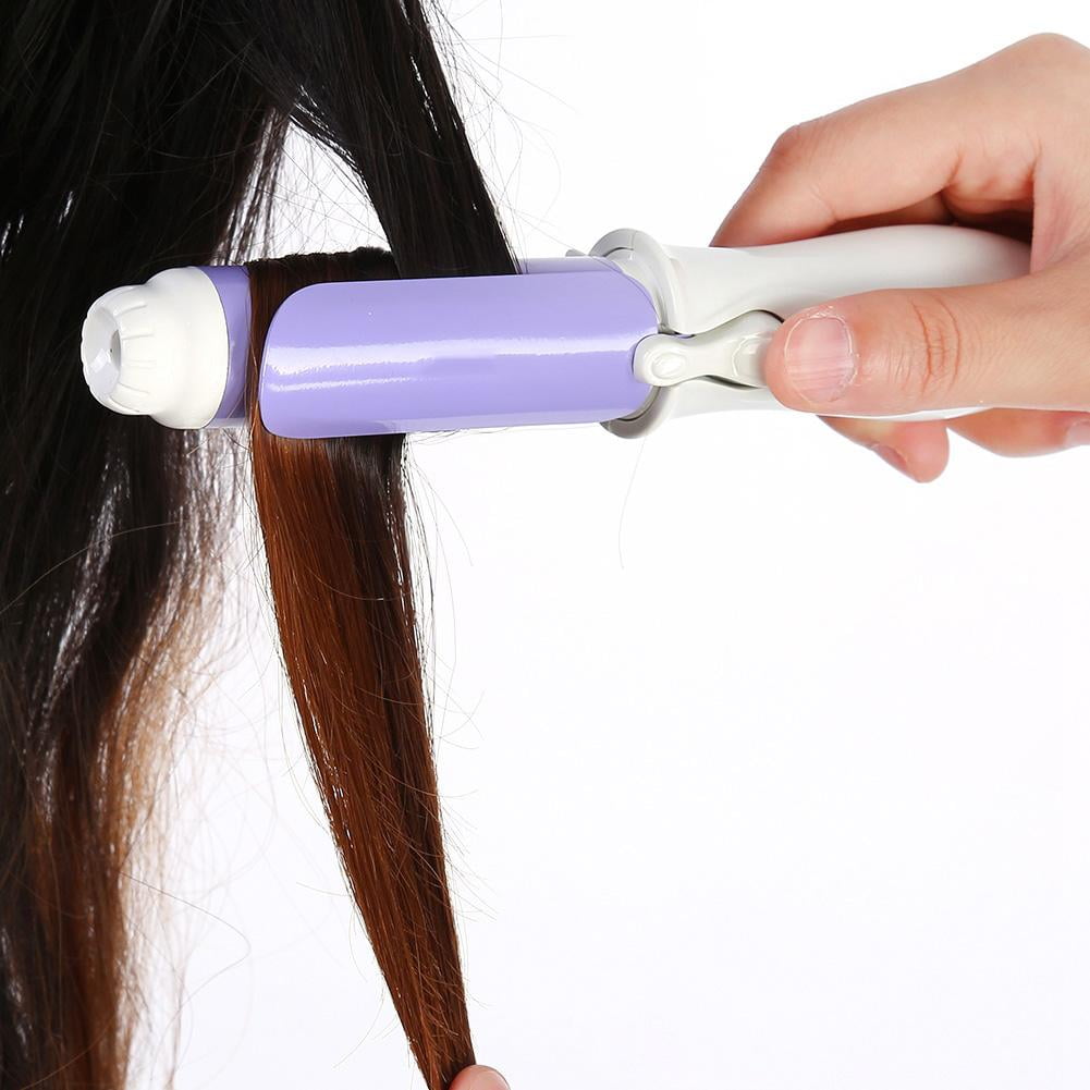 LYUMO Mini Hair Curler, Ceramic Heating Professional Styling Tool (Black, 7 in) k27hg