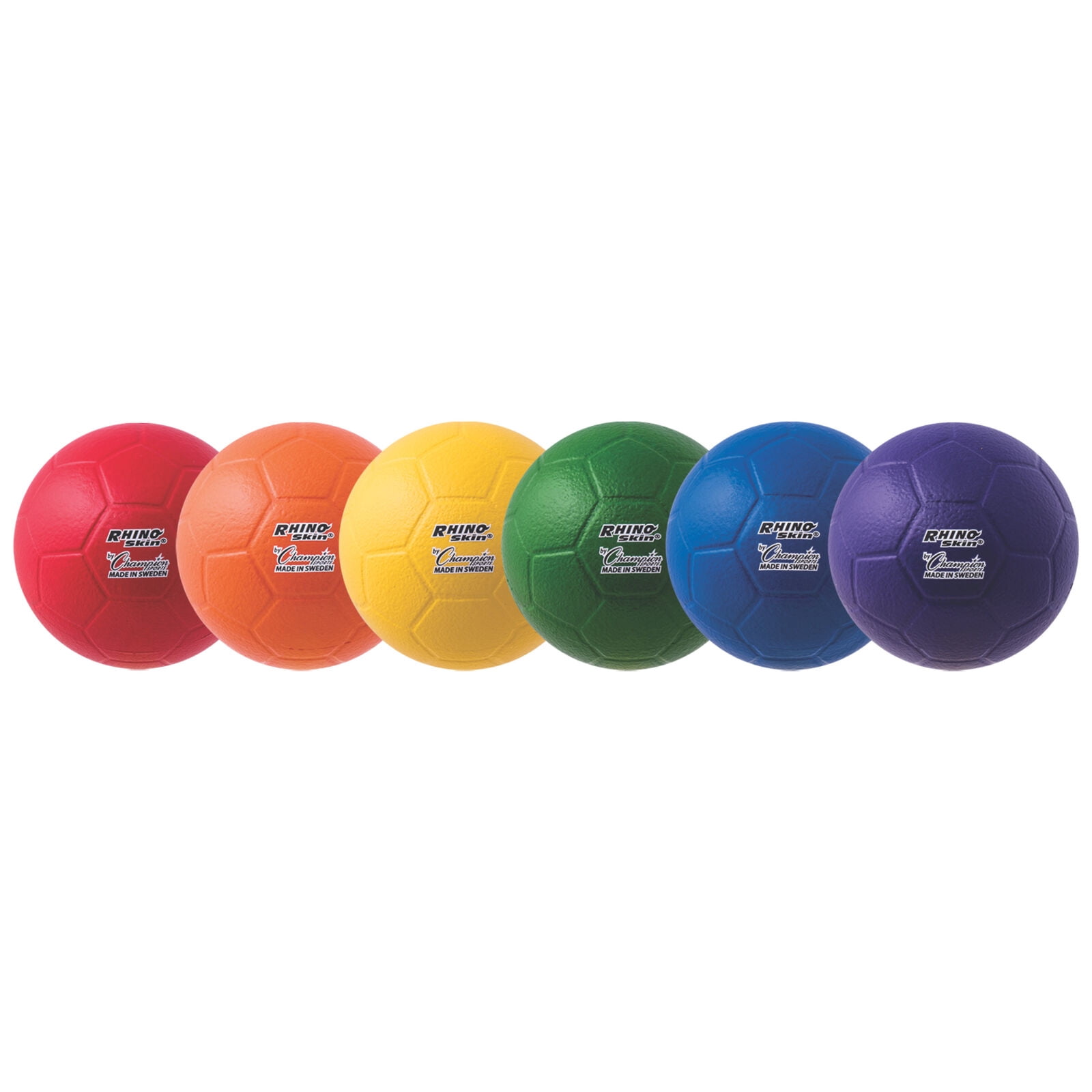 Champion Sports Rhino Skin Molded Foam Soccer Ball (Red, Size 4) y11pr