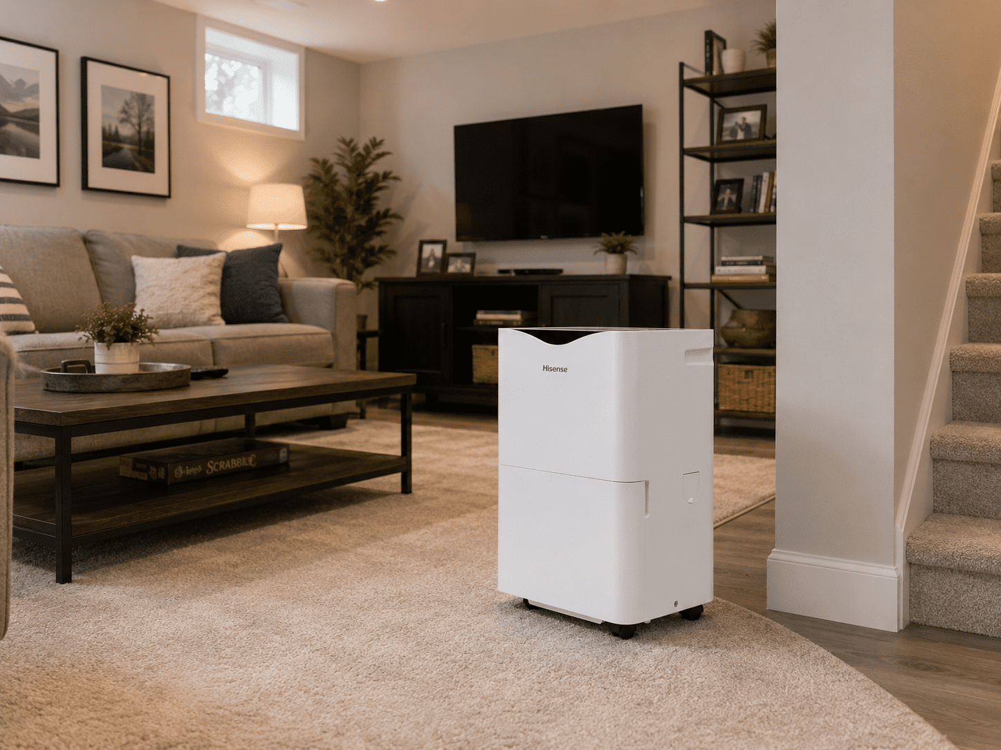 Hisense HD3526 Portable Dehumidifier for Large Spaces (35 Pint, 3000 Sq. Ft. Coverage, Refurbished) k08kl