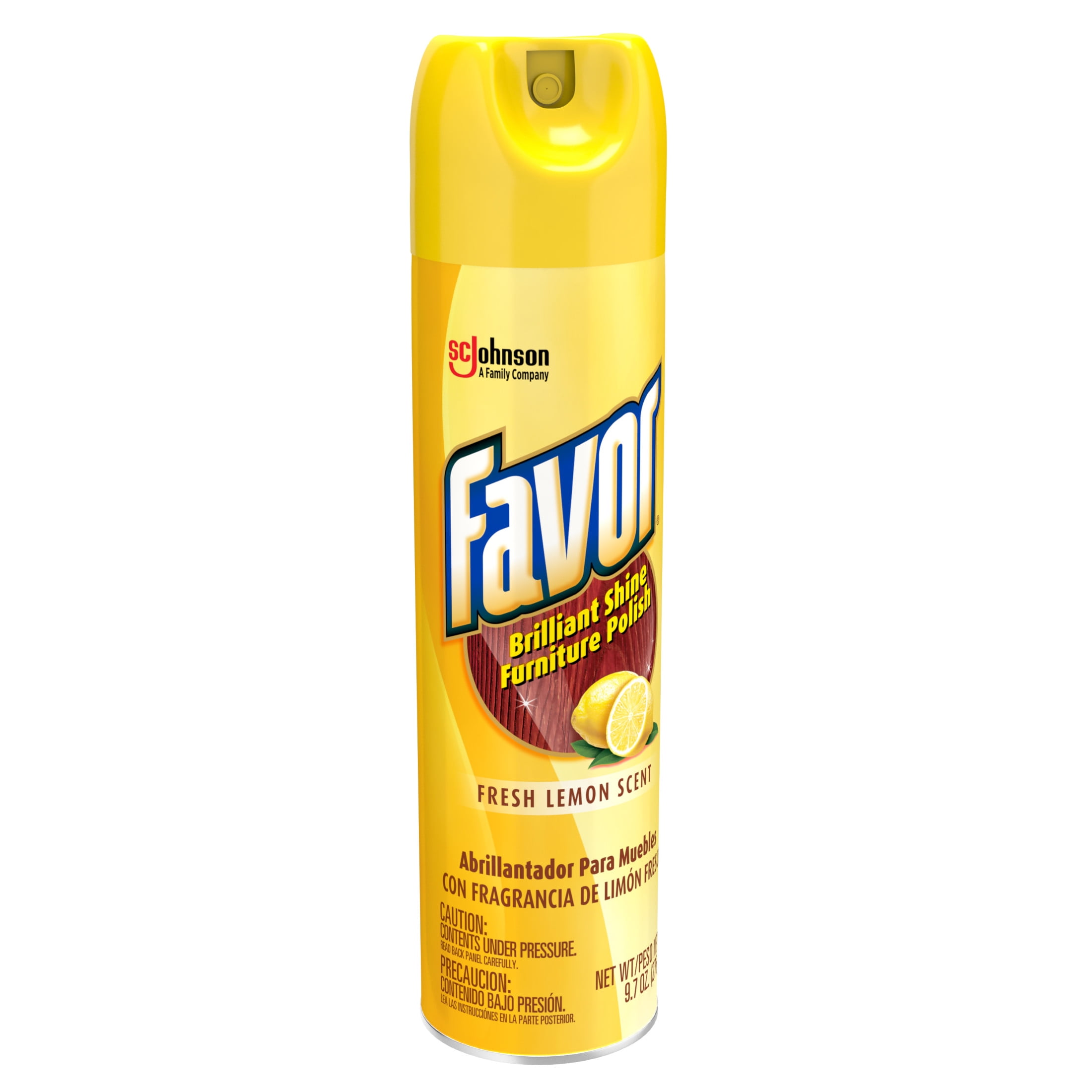 Favor Brilliant Shine Furniture Polish, Multi-Surface Dusting Spray, Fresh Lemon Scent (6 Pack, 9.7 fl oz) 8weqg