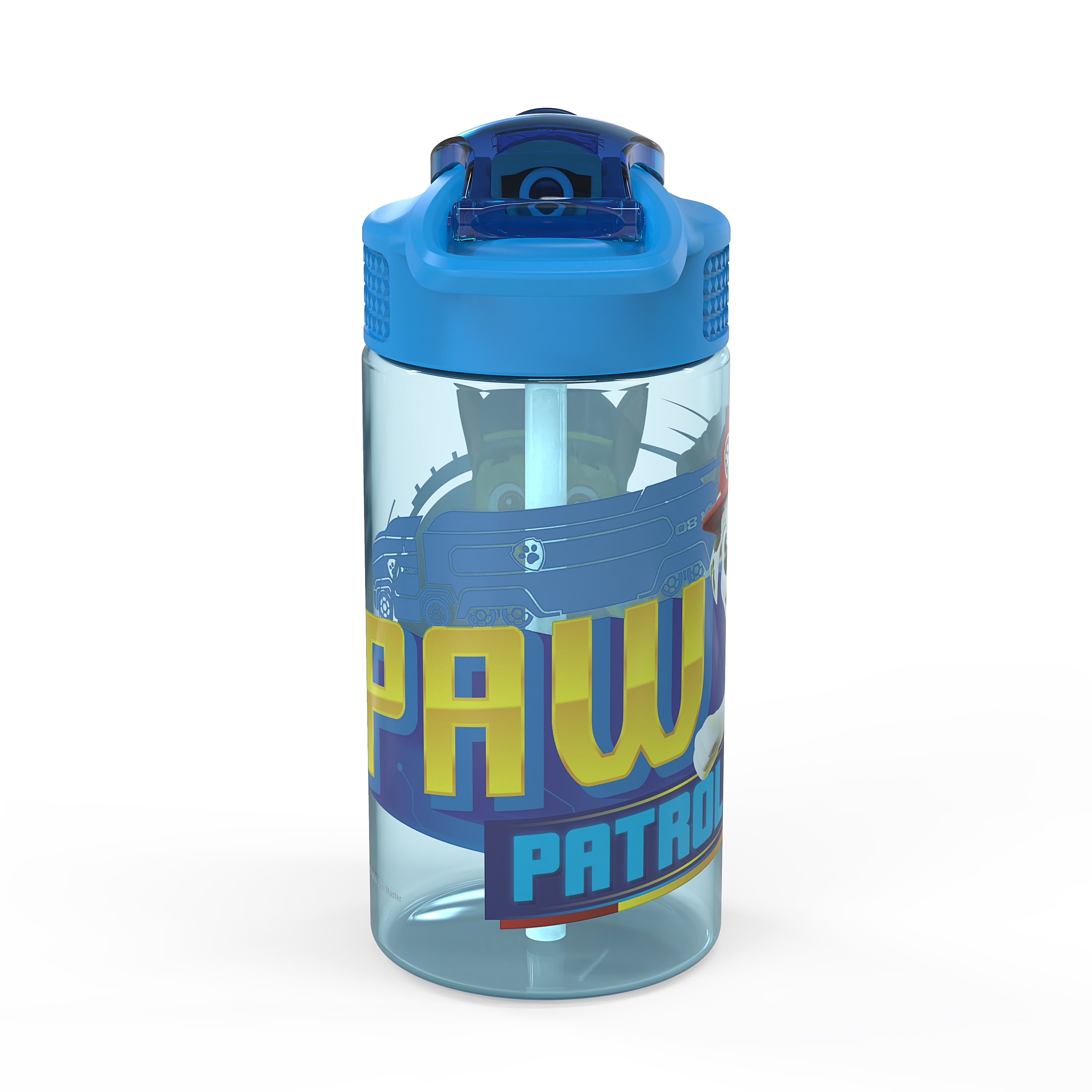 Zak Designs Paw Patrol Kids Water Cup with Straw (Blue, 16 oz) bbsjf