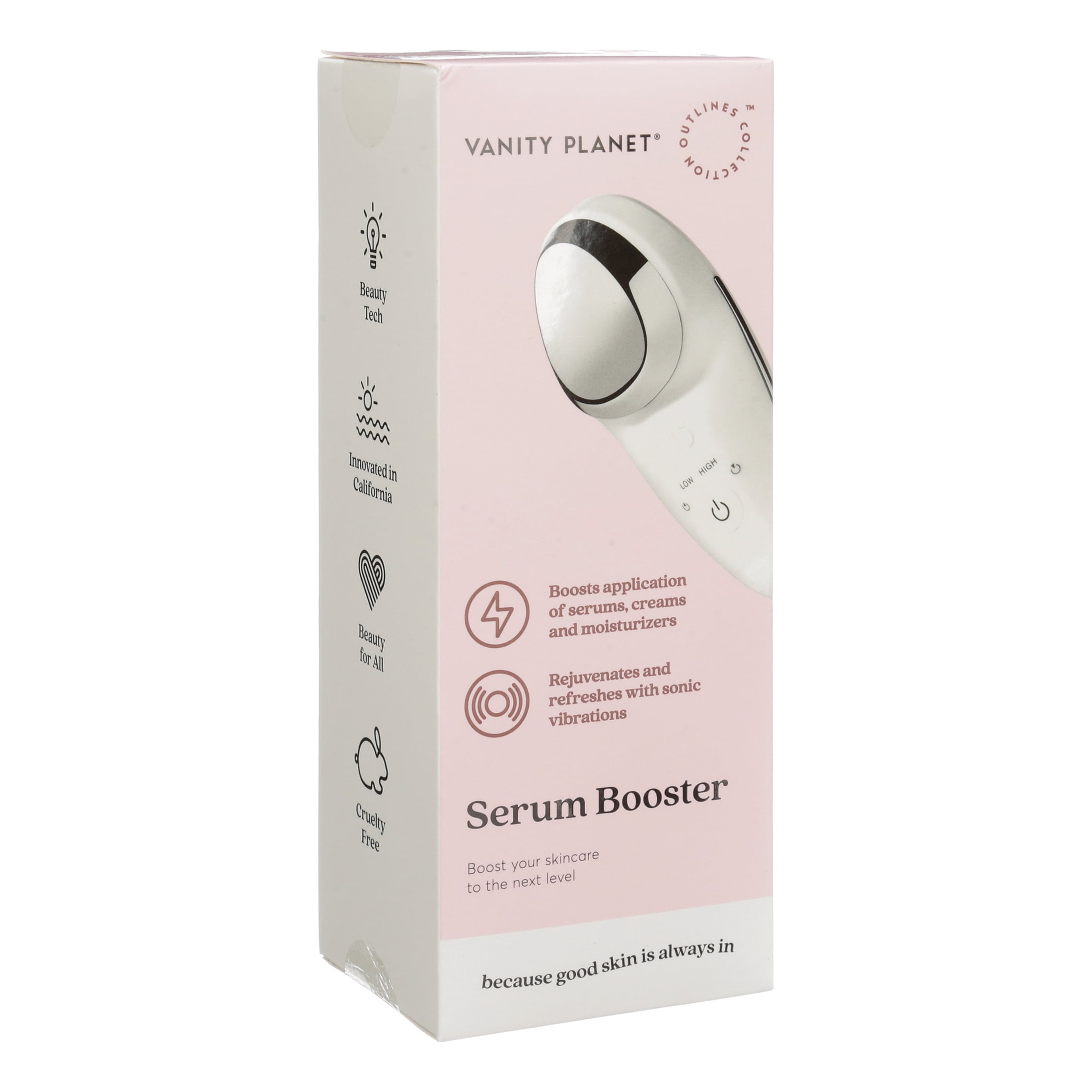 Vanity Planet Serum Booster Facial Skincare Tool (White, 1 Count) pv80r