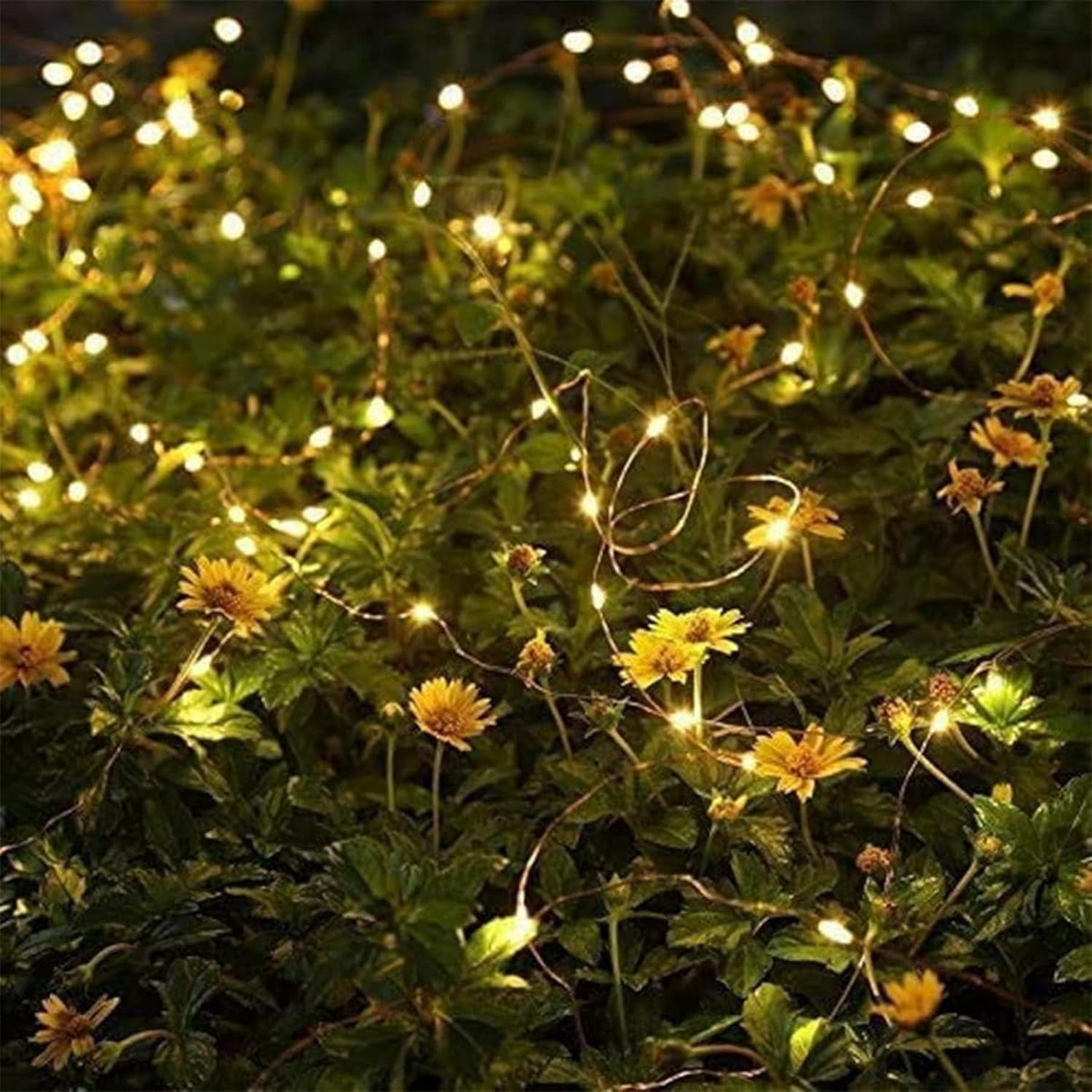 ArooickT Solar String Lights Outdoor Garden Waterproof LED Fairy Lights (White, 46 ft, 2 Pack) j0we0