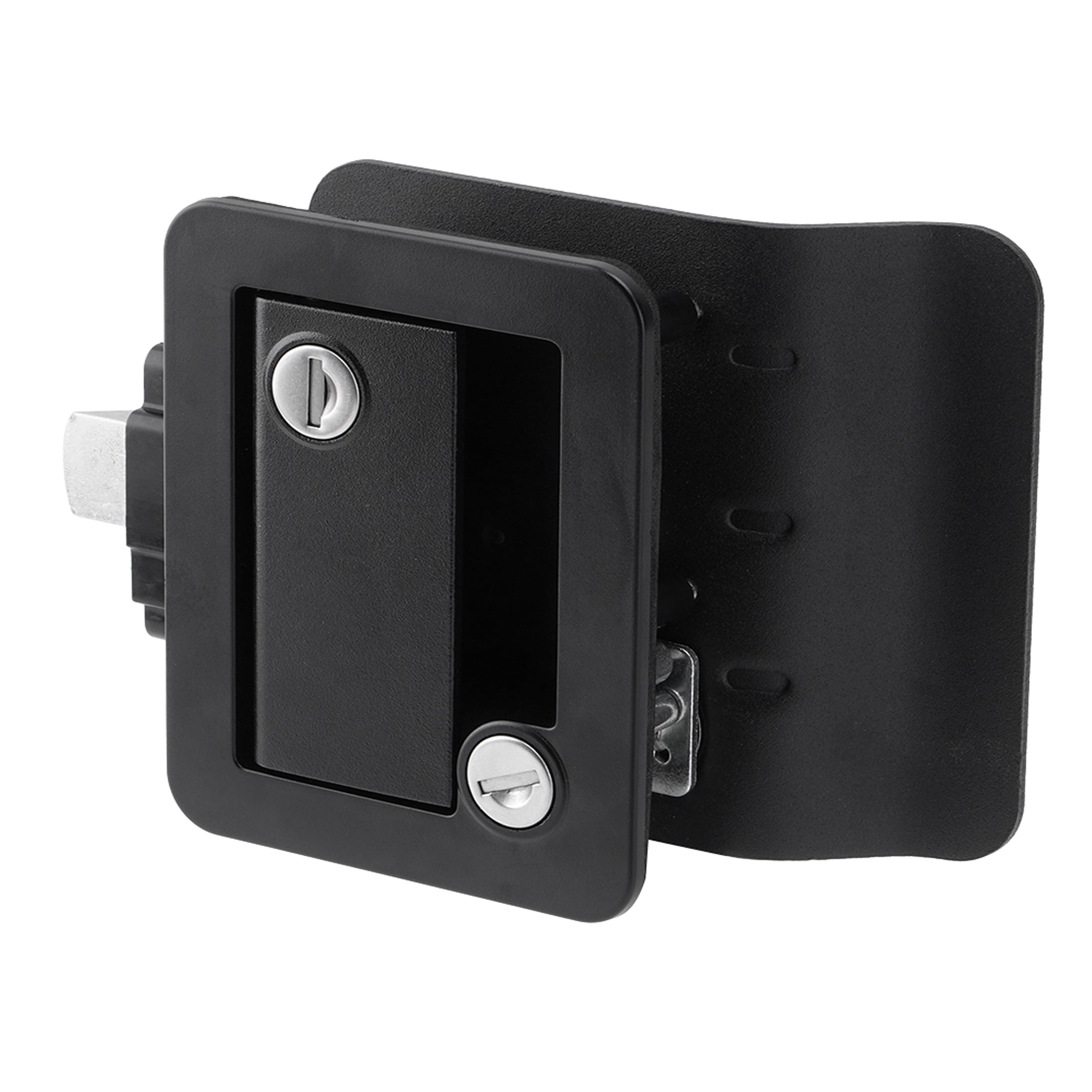 B4B BANG 4 BUCK RV Entry Door Lock with Paddle Deadbolt (Black, 1.25 in to 1.5 in Door Thickness) x4vzm