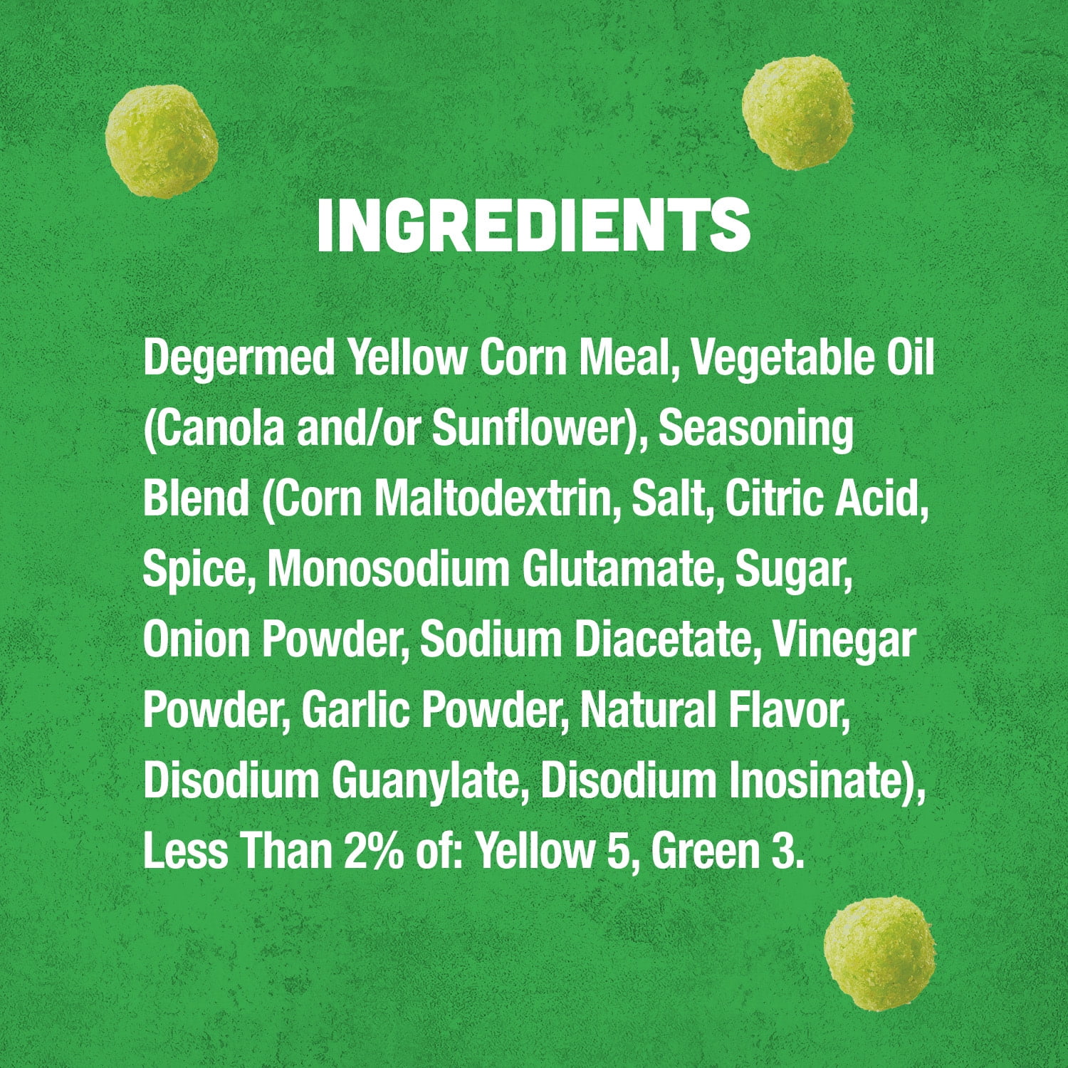 Vlasic Pickle Balls Dill Pickle Flavored Corn Puffs Crunchy Snack (2 oz) 6ibeb