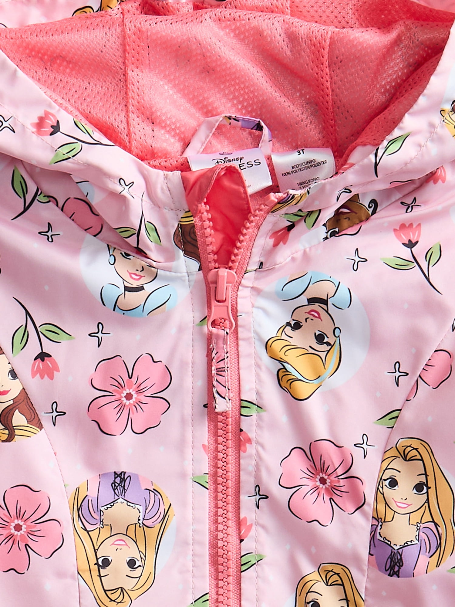 Dreamwave Apparel Disney Princess Toddler Girls Windbreaker Jacket (Pink, 5T) fczpc