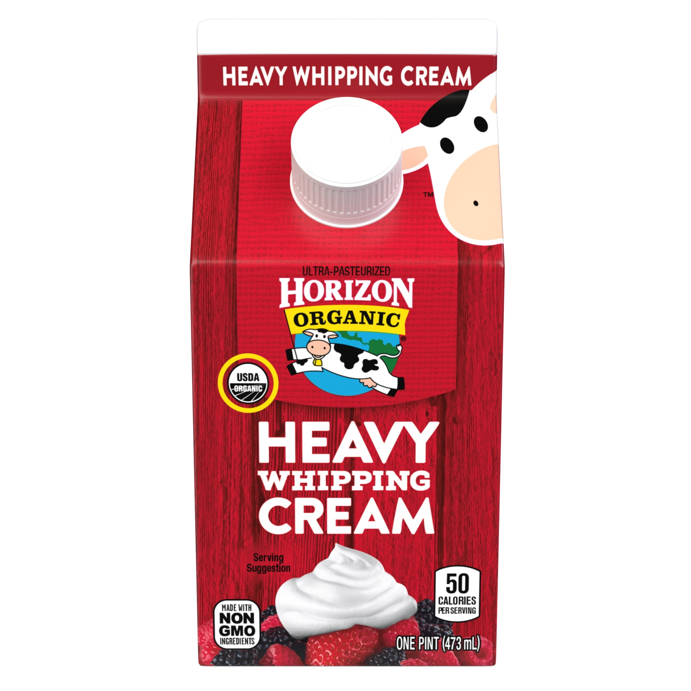 Horizon Organic Heavy Whipping Cream, Rich & Creamy Dairy for Coffee and Baking (16 fl oz) uwfbf