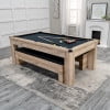 Atomic Hampton 3-in-1 Combo Game Table - Billiards, Ping Pong, and Dining Table (Black, 84.38 in x 47.25 in x 31.5 in) w94v3