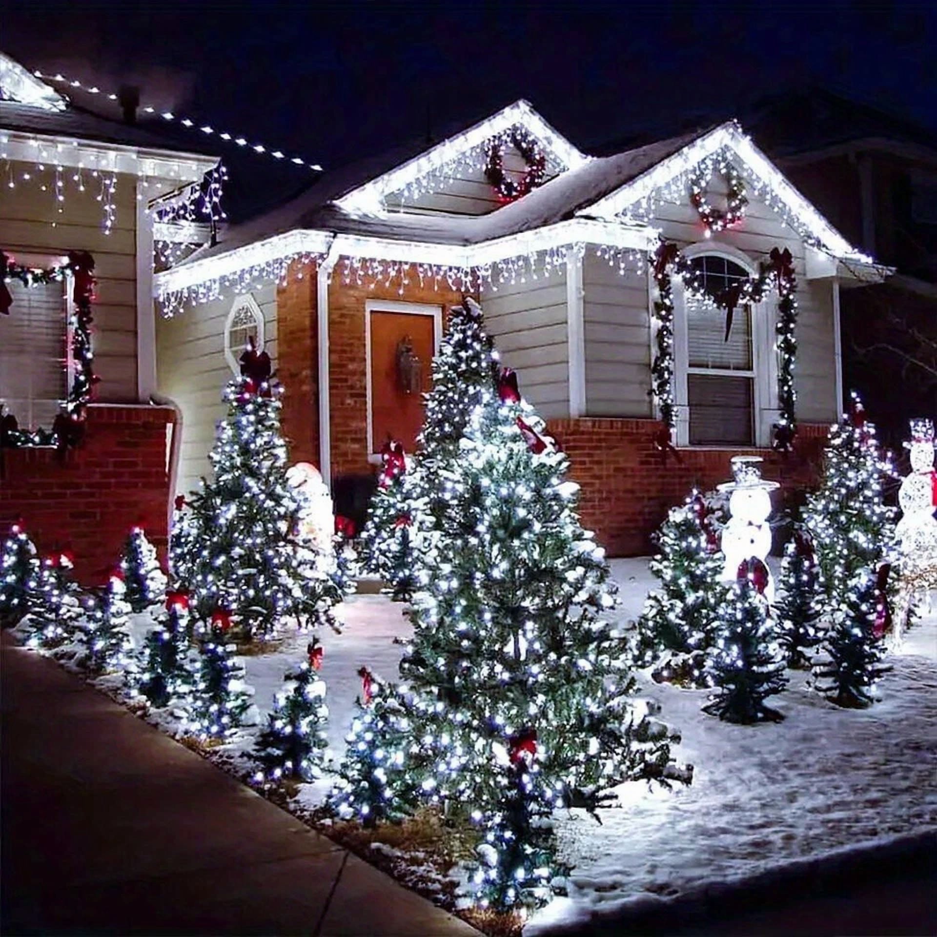 VAULT Solar LED String Lights for Christmas Party and Garden Decor (White, 100 Count) 0wn33