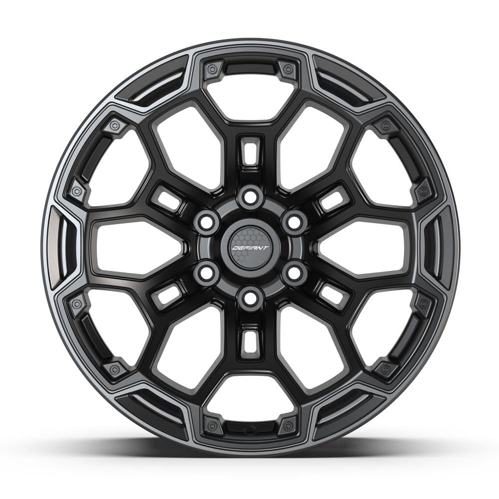 DEFIANT Wheels DF03 Performance Rim (Satin Black with Dark Satin Charcoal, 20x9 in) 619ym