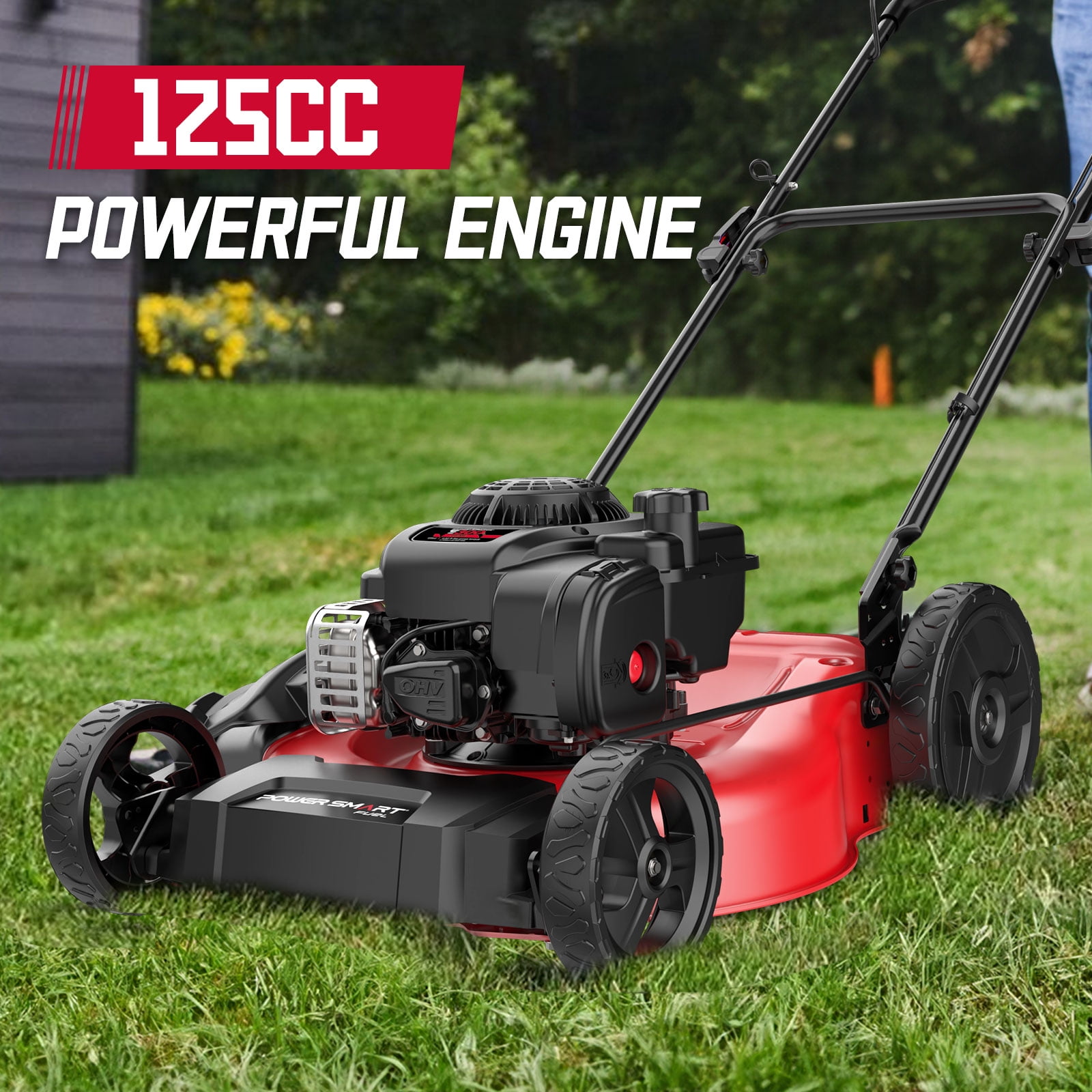 PowerSmart 21 in. 2-in-1 Gas Push Mower with Briggs and Stratton 125cc Engine (21 in) mqc8e