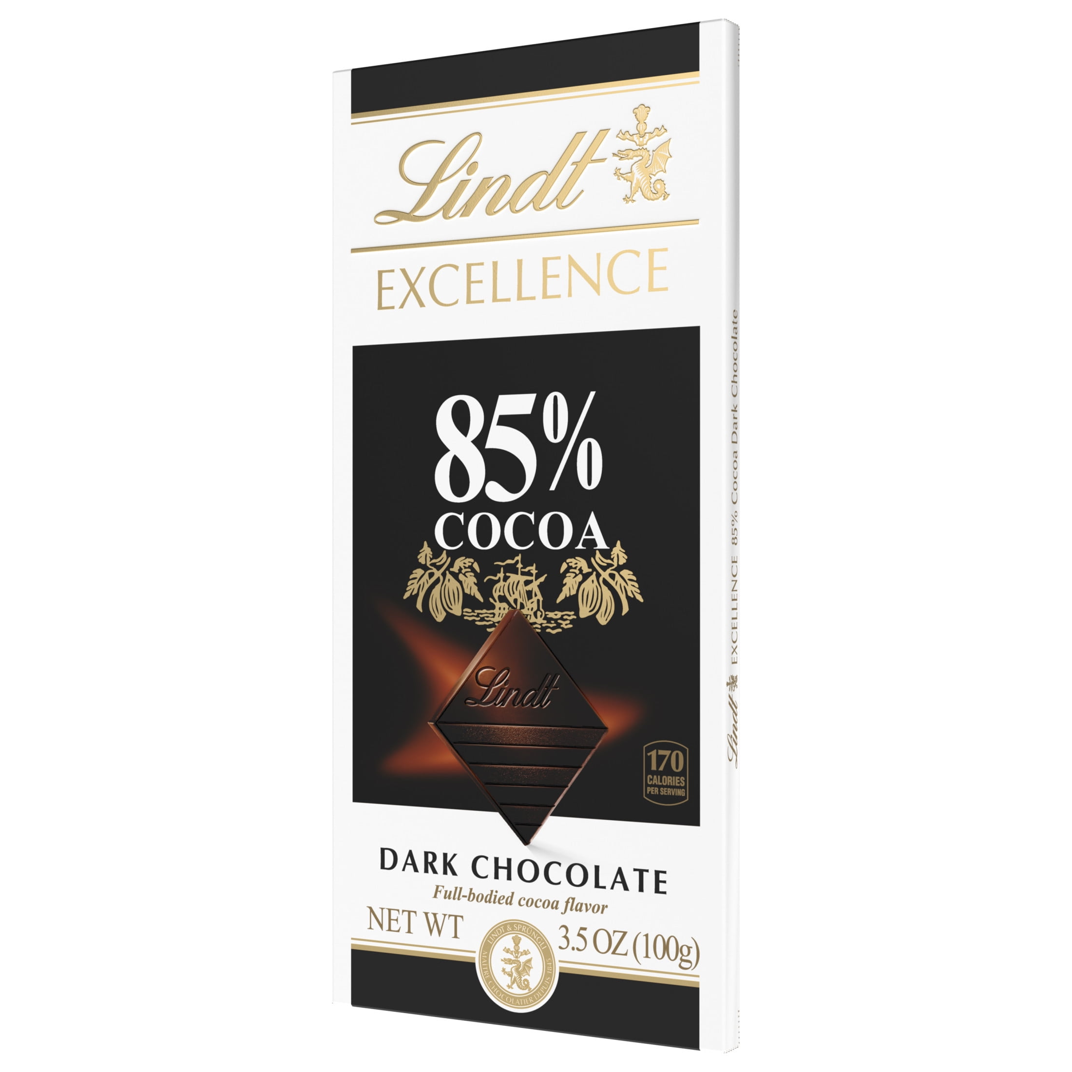 Lindt Excellence Dark Chocolate Bar, 85% Cocoa, Premium Gourmet Confectionery (3.5 oz) yhxpq