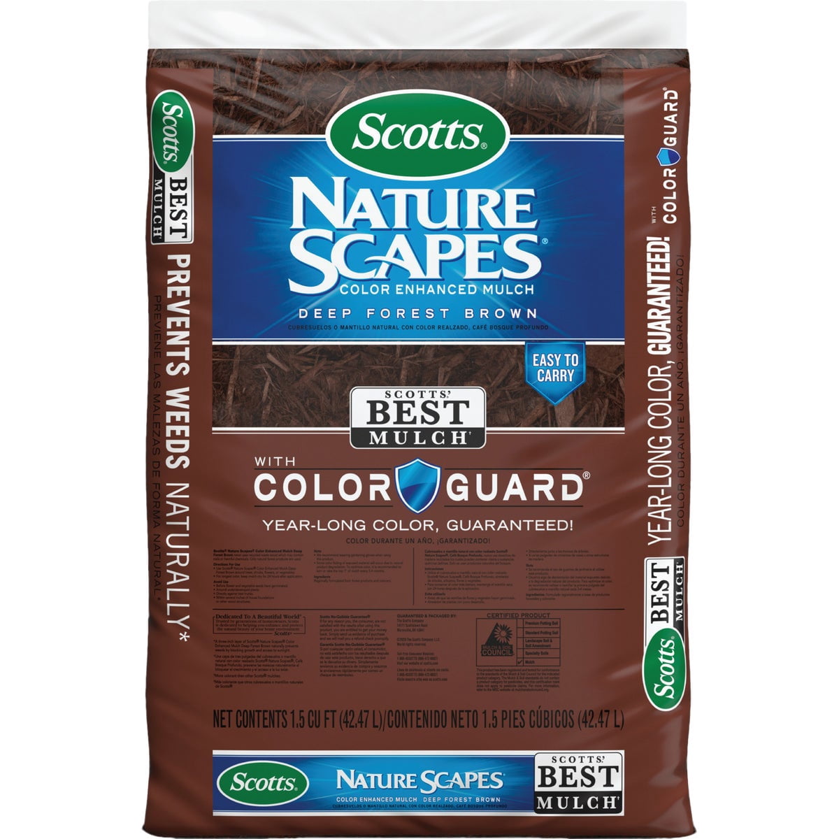 Scotts Nature Scapes Color Enhanced Mulch (Black, 8 Pack) tcoec