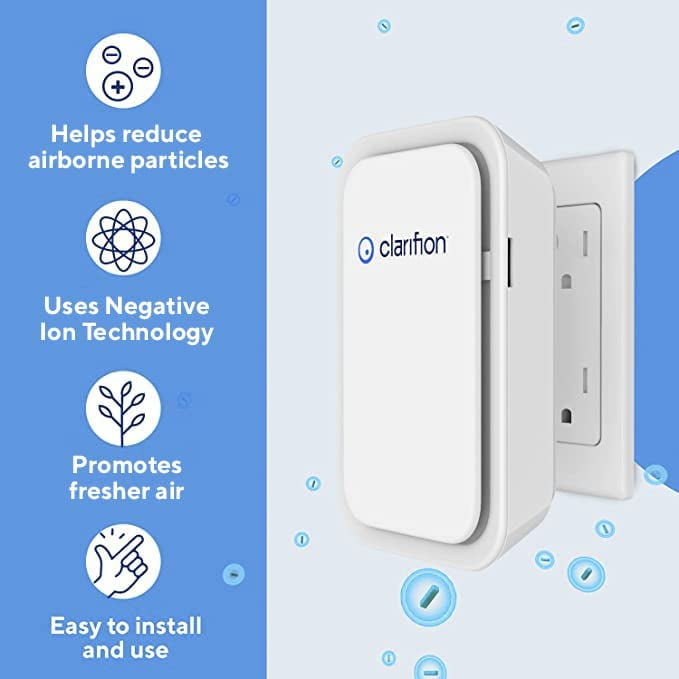 Clarifion Air Ionizer Plug-in Purifier for Home and Office (3 Pack) gm78w