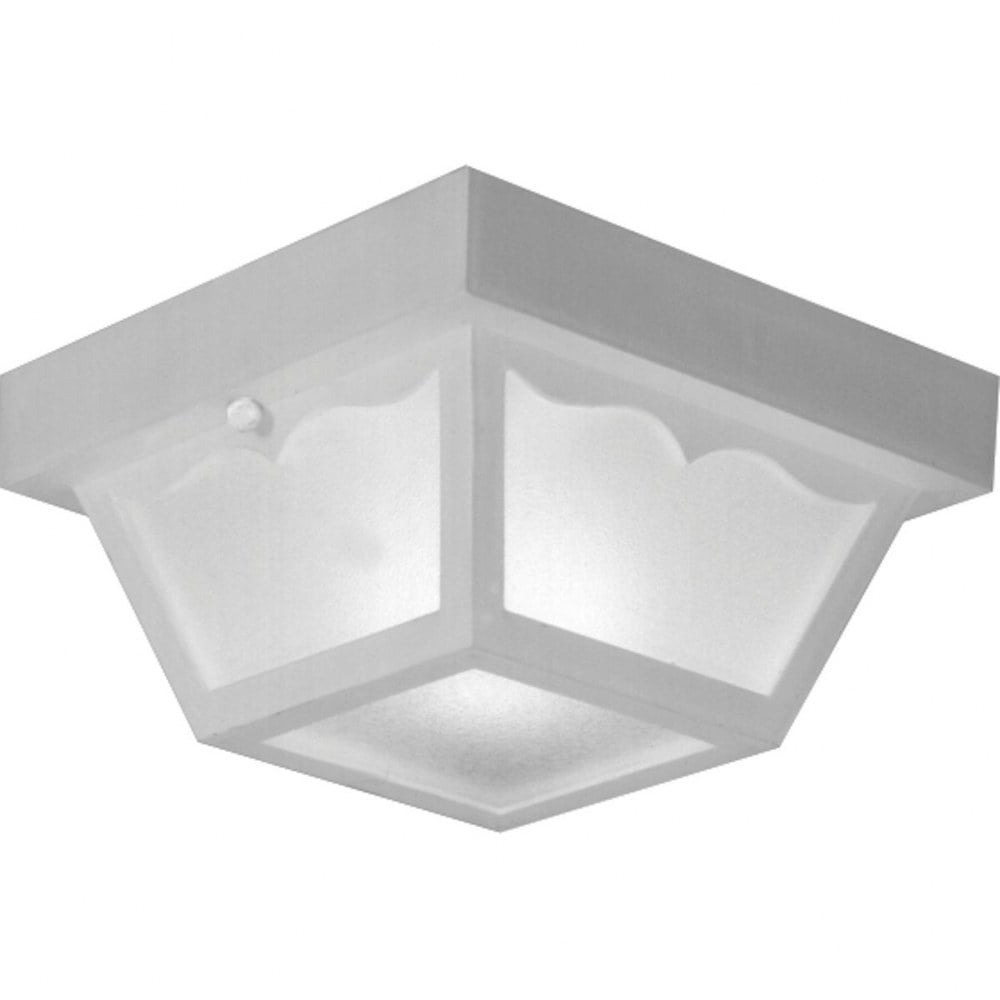 Progress Lighting One-Light Flush Mount Ceiling Fixture (White, 8.25 in) 2vj9x