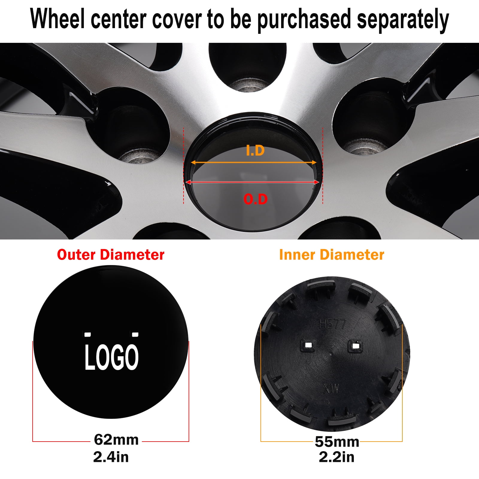 iSHUNFA 19-inch Alloy Wheel Rim for 2021-2022 Honda Accord (Black, 19x8.5 in) h6fzx