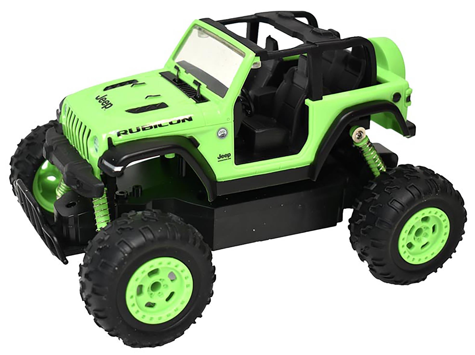 Adventure Force Radio Control Jeep Rubicon Off-Road Vehicle (Green, 1:24 Scale) kbl0m