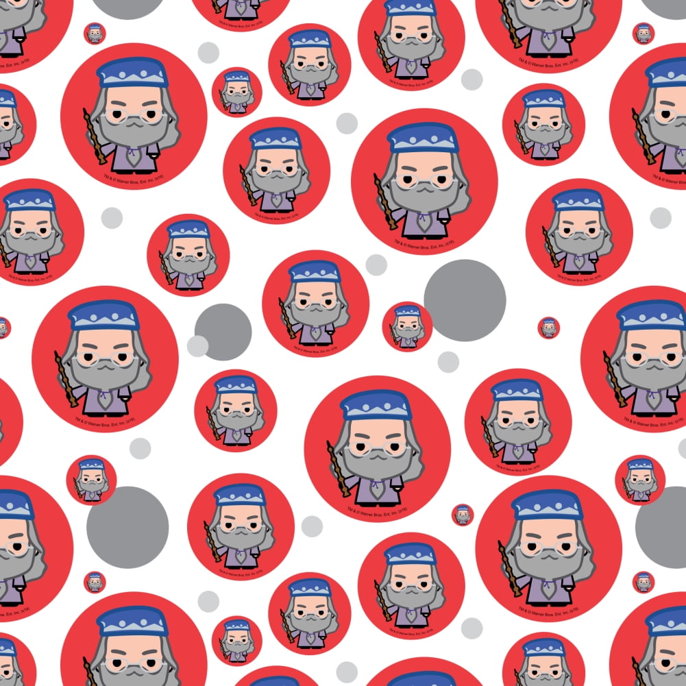 Graphics and More Harry Potter Dumbledore Chibi Character Premium Gift Wrapping Paper (30 in x 72 in) haw3y
