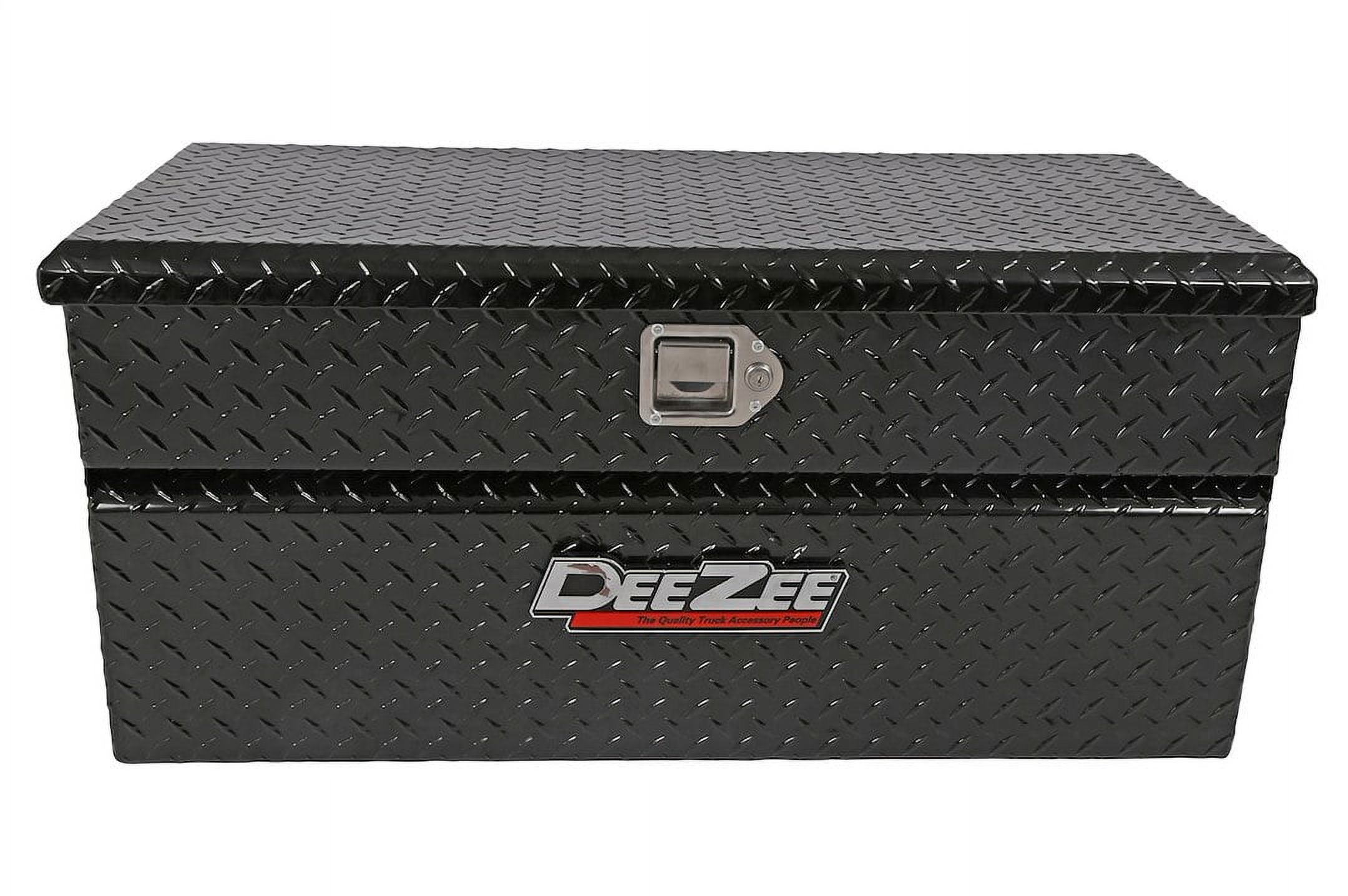 Dee Zee Universal Truck Tool Box Heavy-Duty Aluminum Storage Chest (Black, 37 in) q86uw