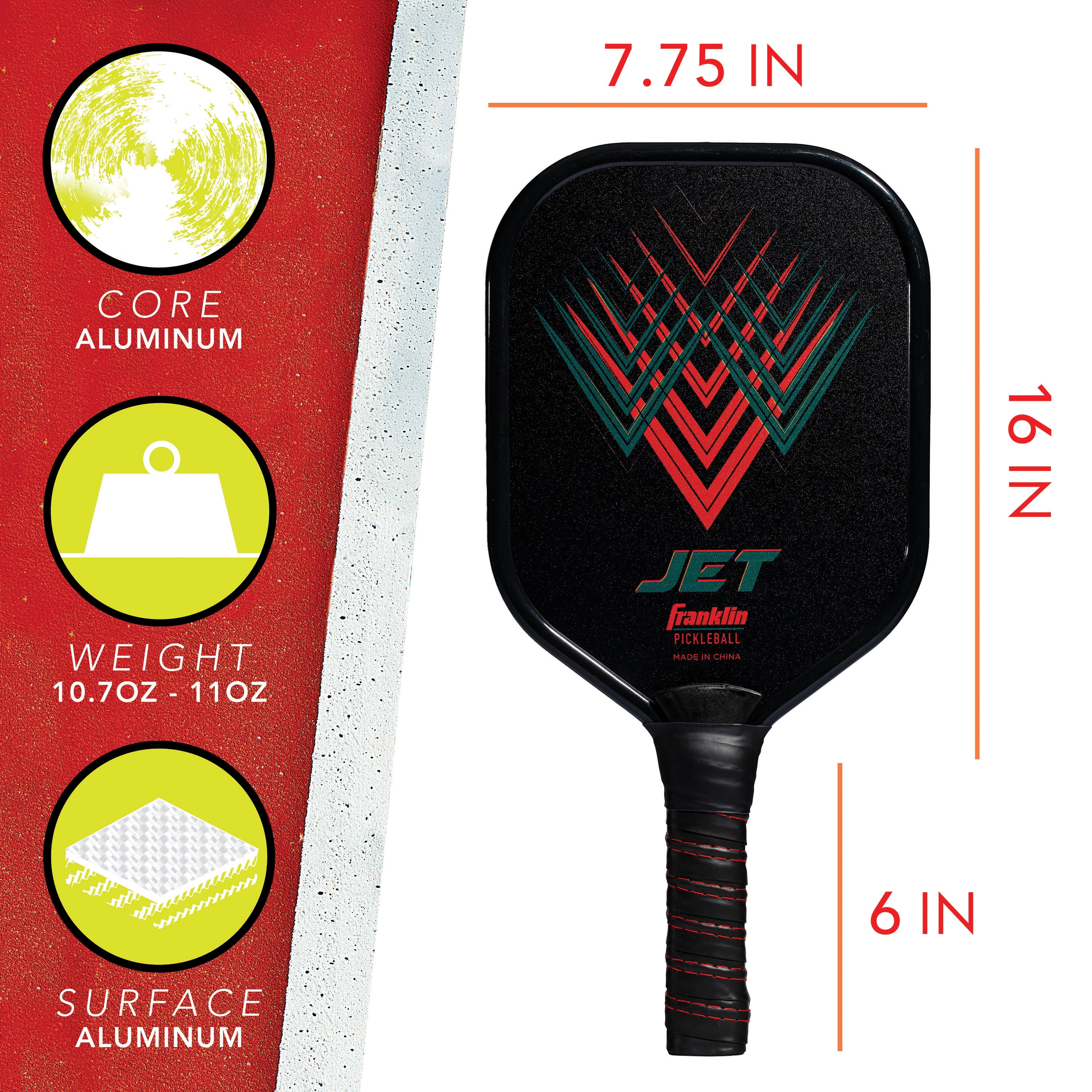Franklin Sports Pickleball Paddle Set (2 Paddles, 2 Balls, Aluminum Starter Kit) tlmo1