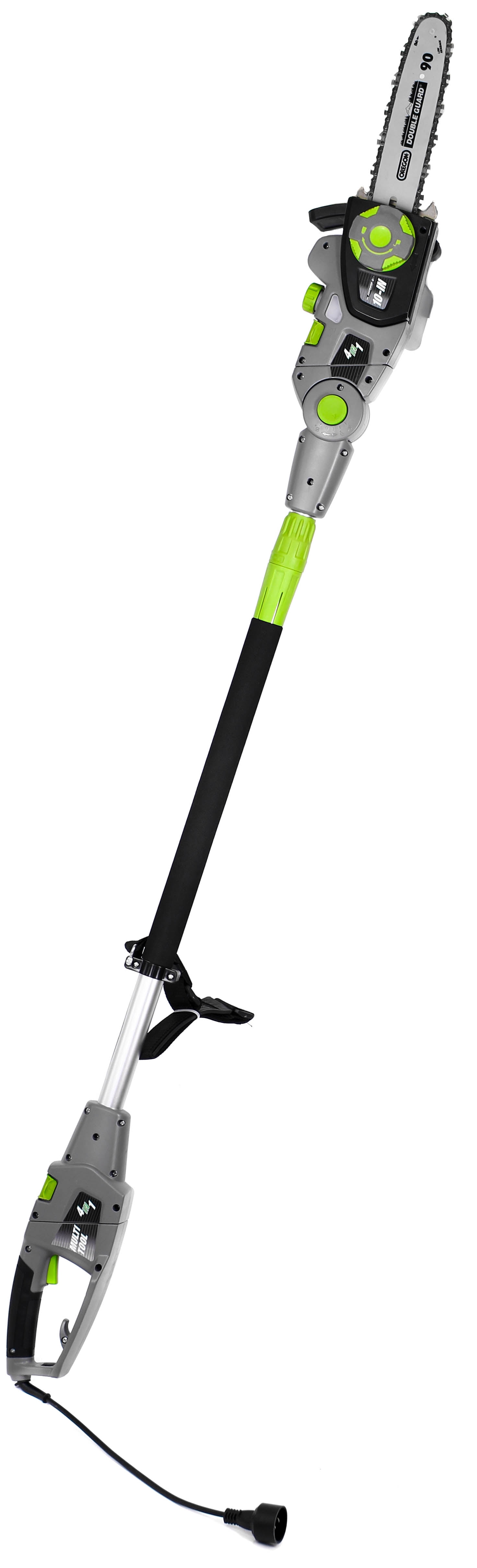 Earthwise 4-in-1 Electric Multi-Tool Hedge Trimmer and Pole Saw (Grey, 8.8 ft) fmcff
